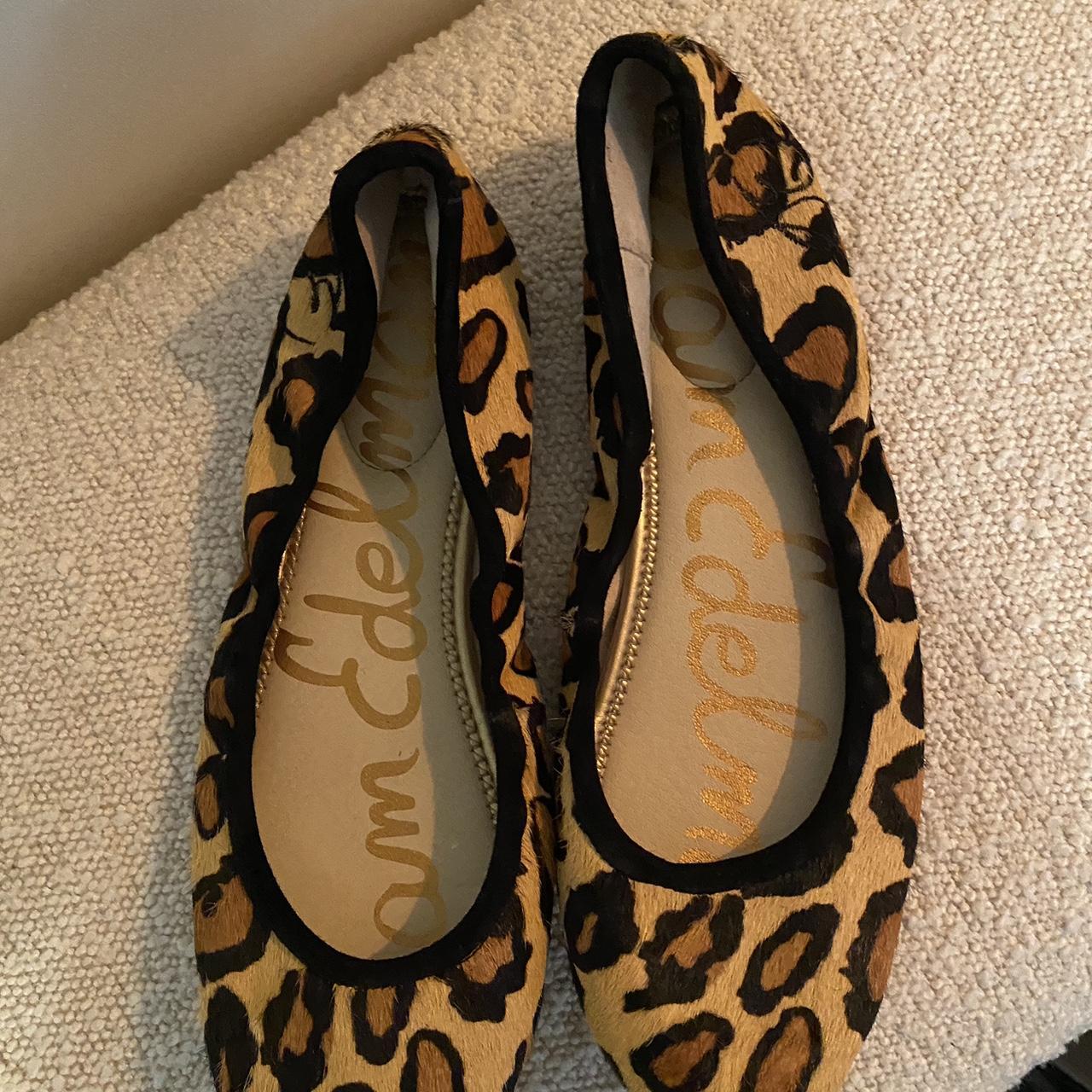 Sam Edelman Felicia Leopard Ballet Flats, size 9 - Depop