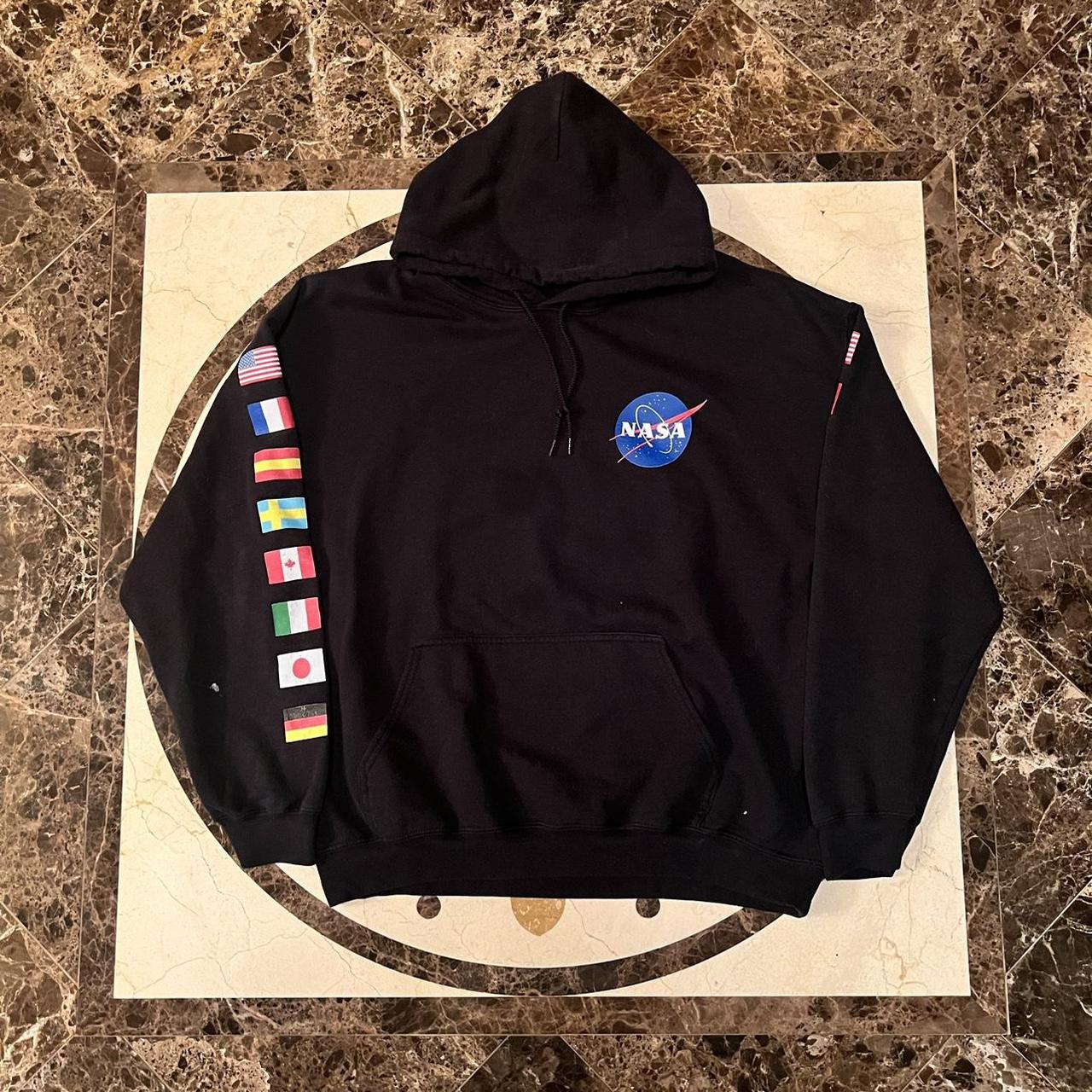 Nasa hoodie flags best sale