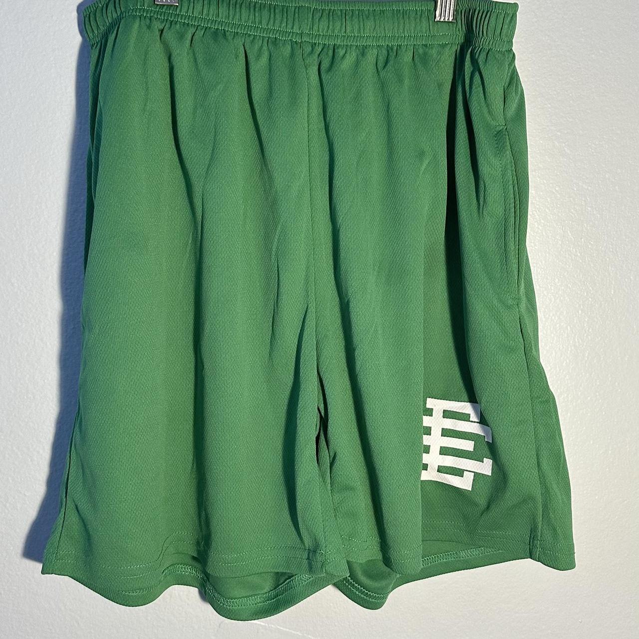 Popular Eric Emanuel green purple shorts