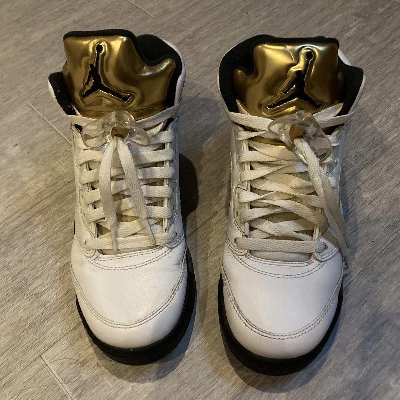 blue and gold jordan 5