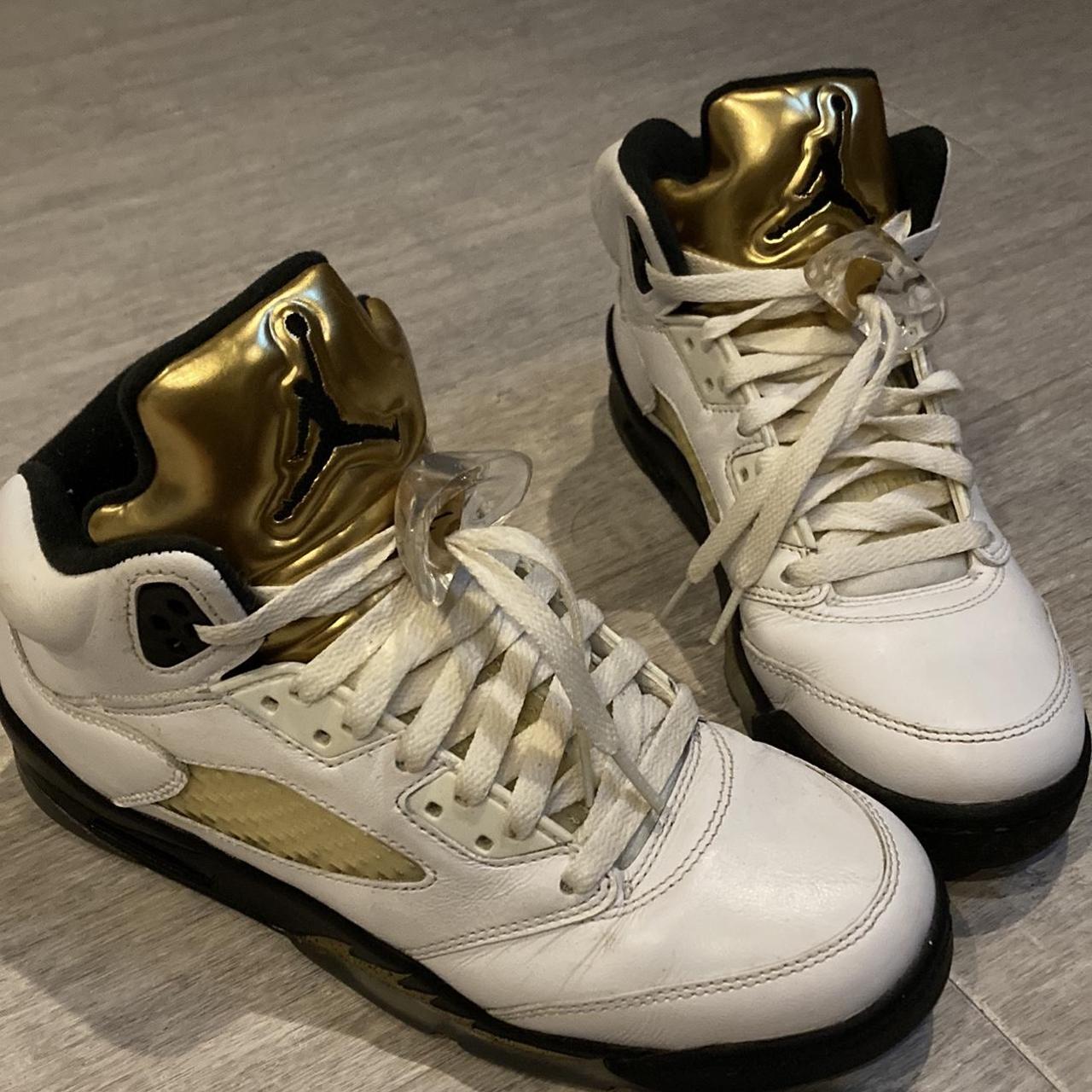 blue and gold jordan 5