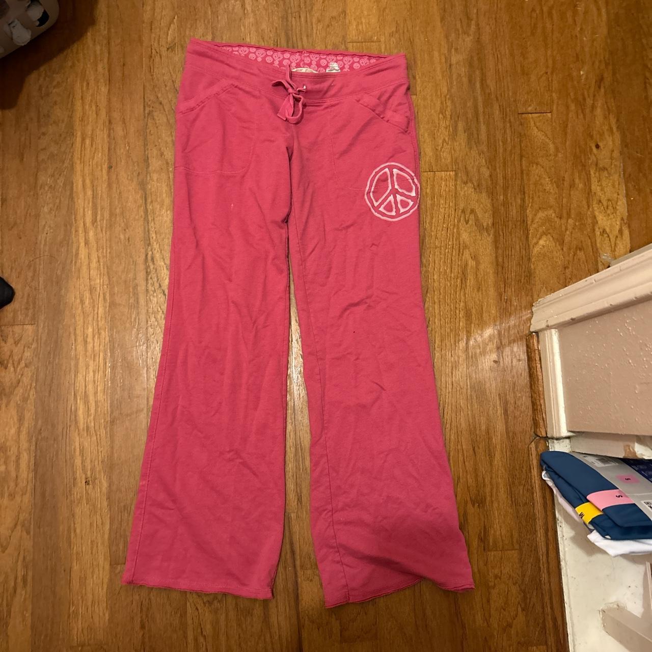 cute pink pants brand no boundaries size large - Depop