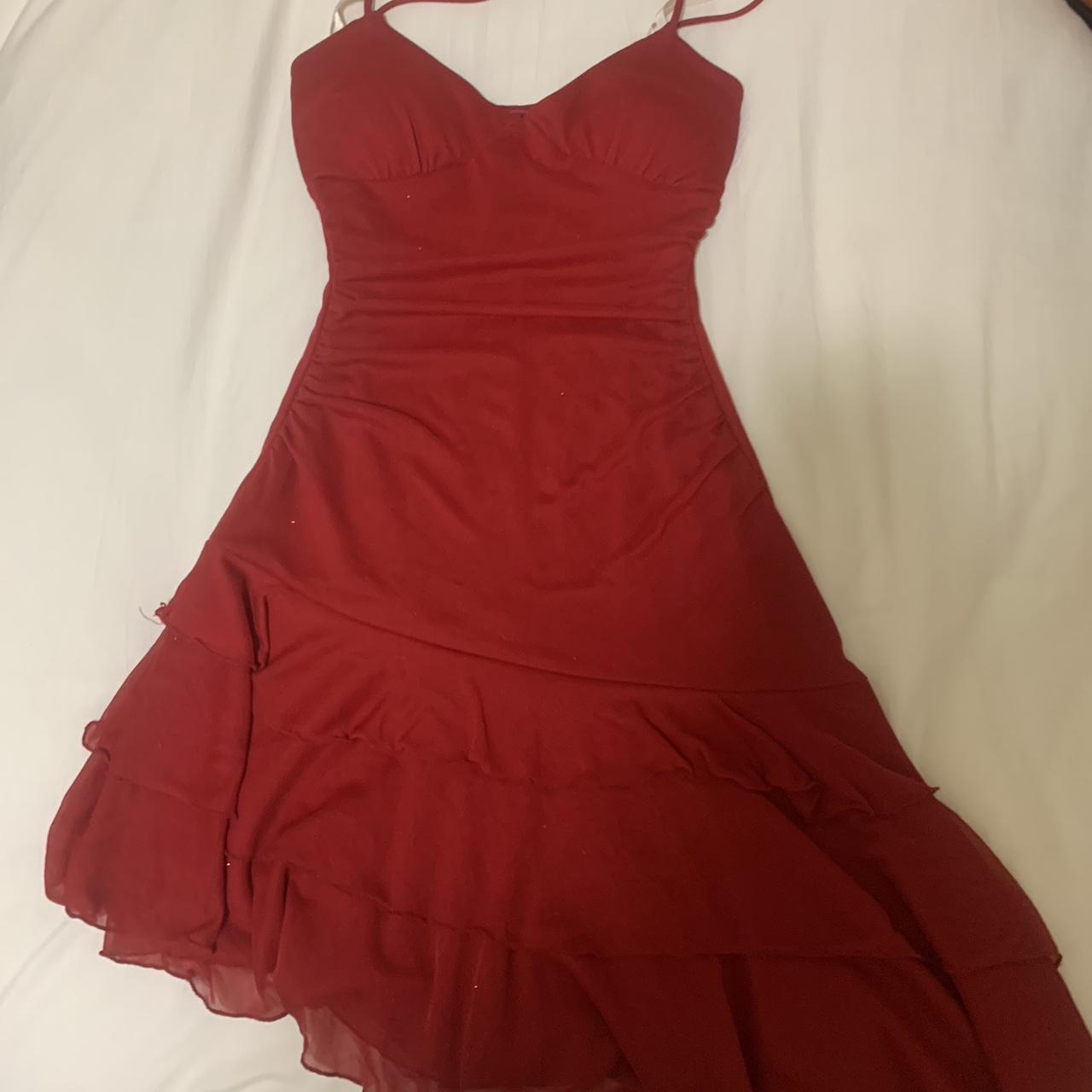 Justice Women's Red Dress | Depop