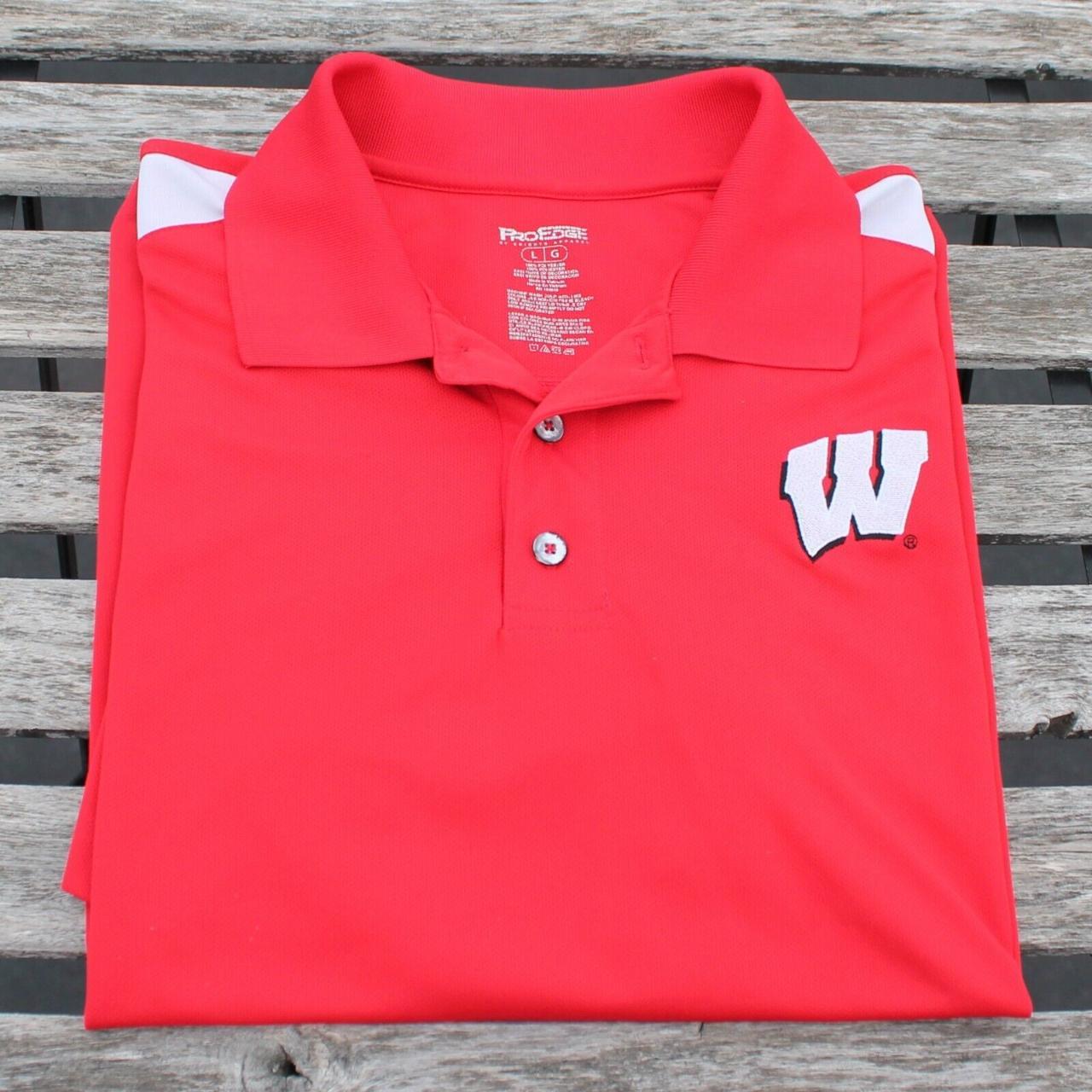 Wisconsin badgers men's outlet polo shirt