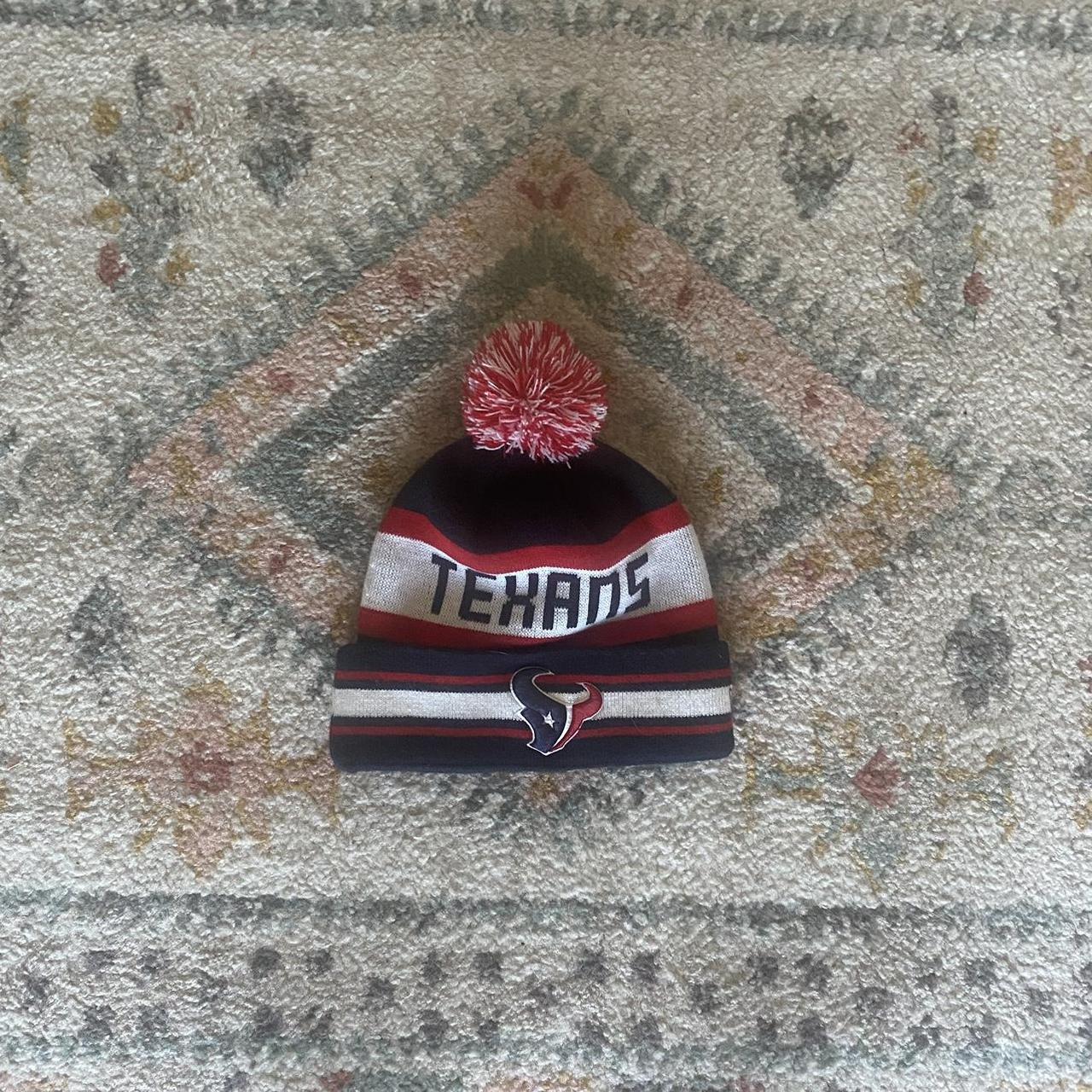 Houston Texans beanie Worn, one size, Pom, brand/... Depop