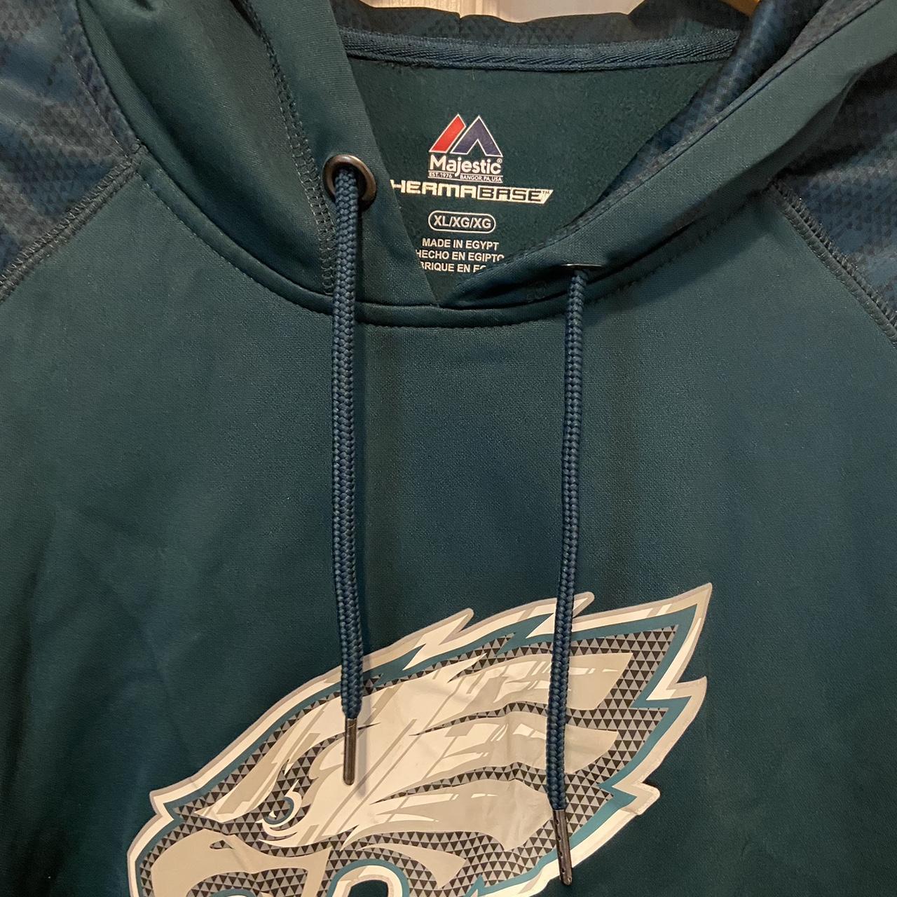 PhiladelphiaEagles Hoodie Sweatshirt Size XL NFL Team Apparel Football  Majestic