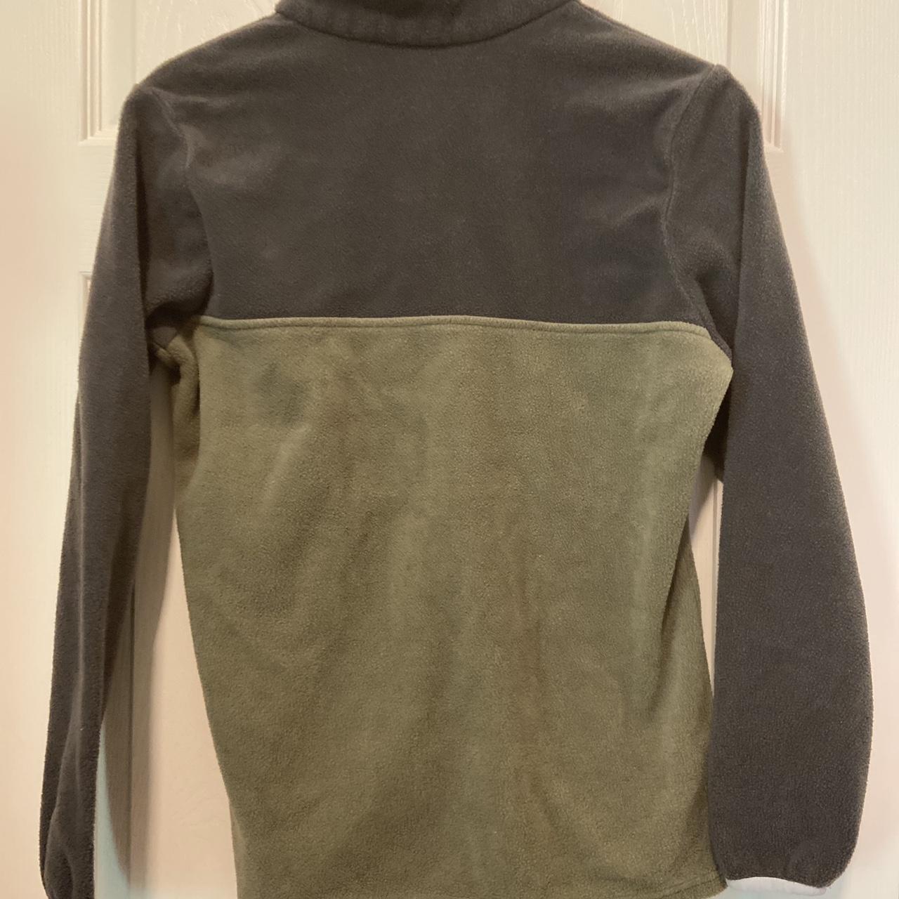 Columbia Sweater Mens Medium Olive Colorblock 1/4... - Depop