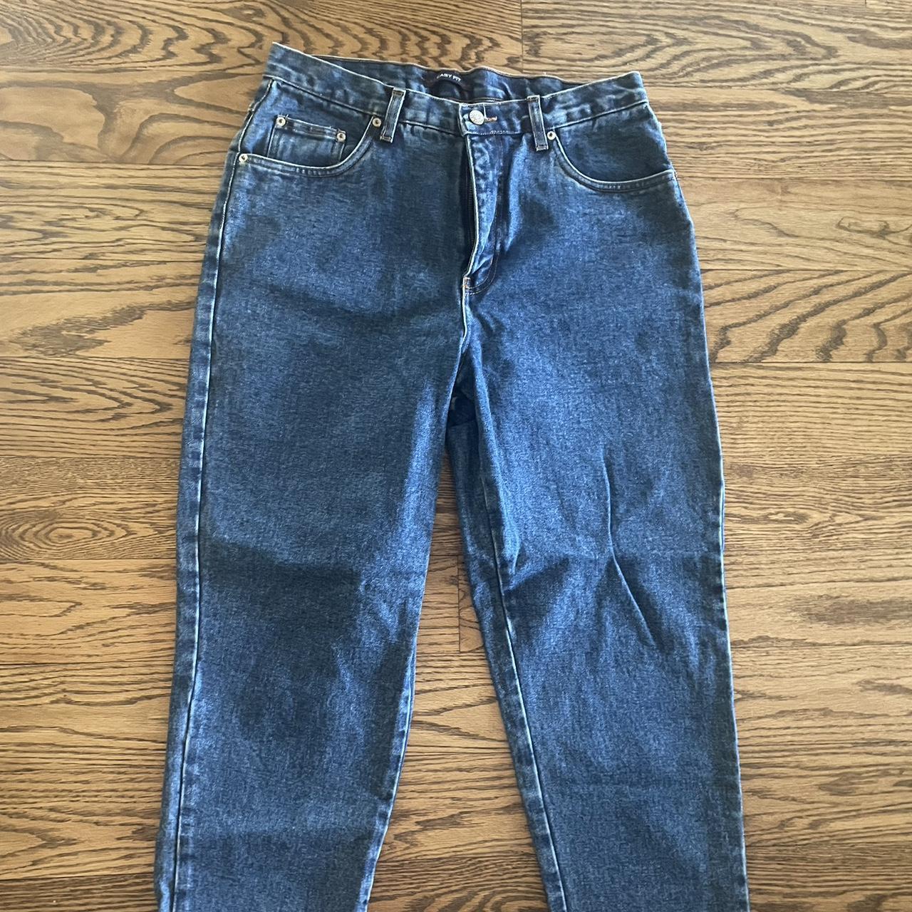 Bill Blass Women's Navy and Blue Jeans | Depop