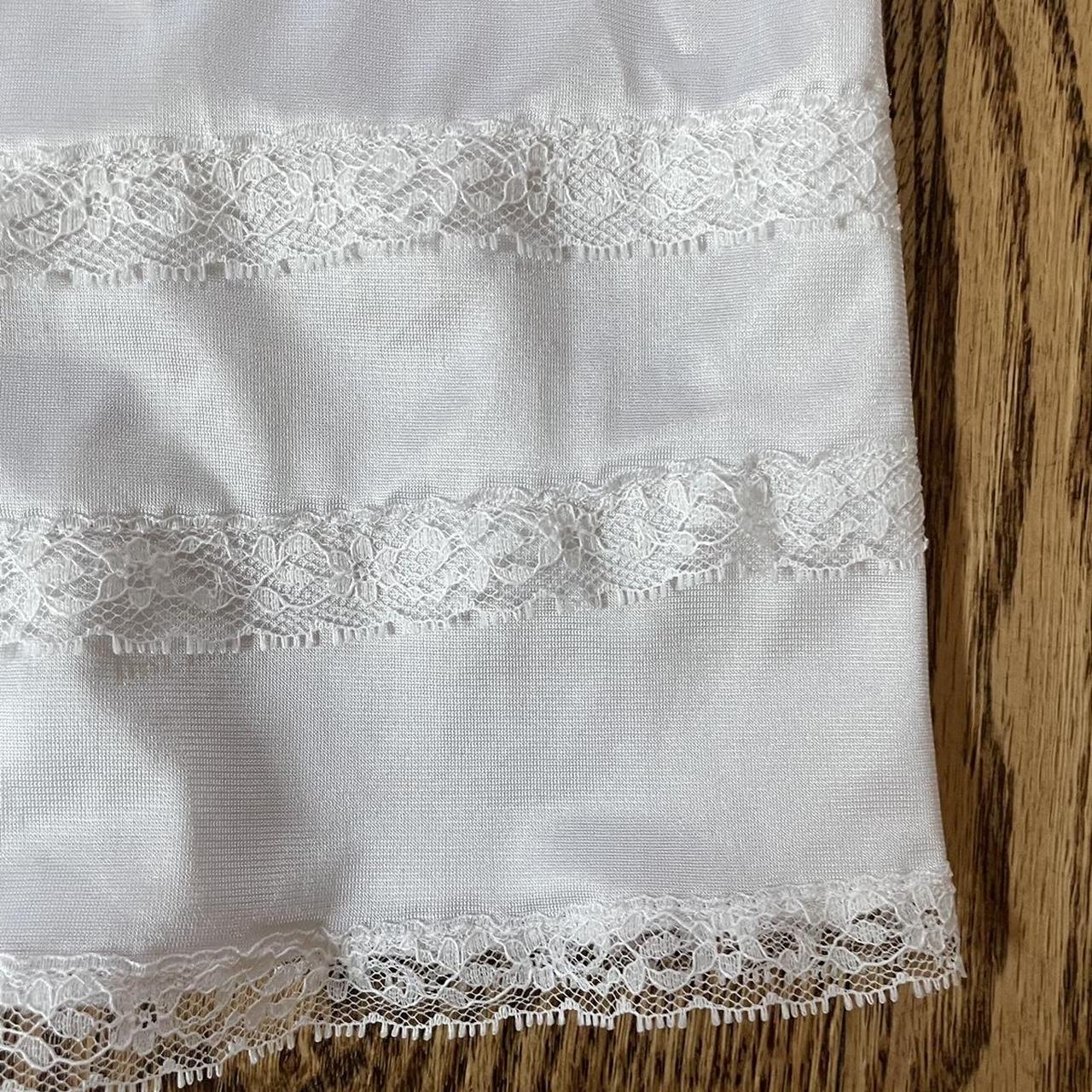 Vintage Dixie Bell Lace Slip skirt beautiful white... - Depop