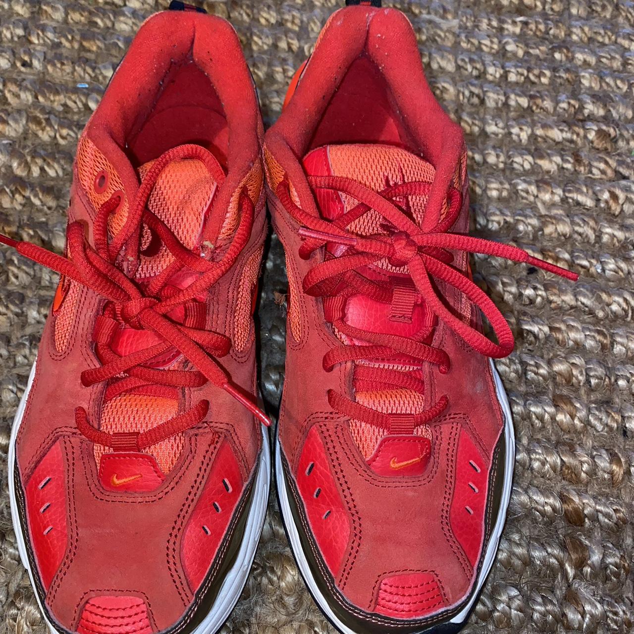 Nike dad shoes -nice red color -superrrr... - Depop