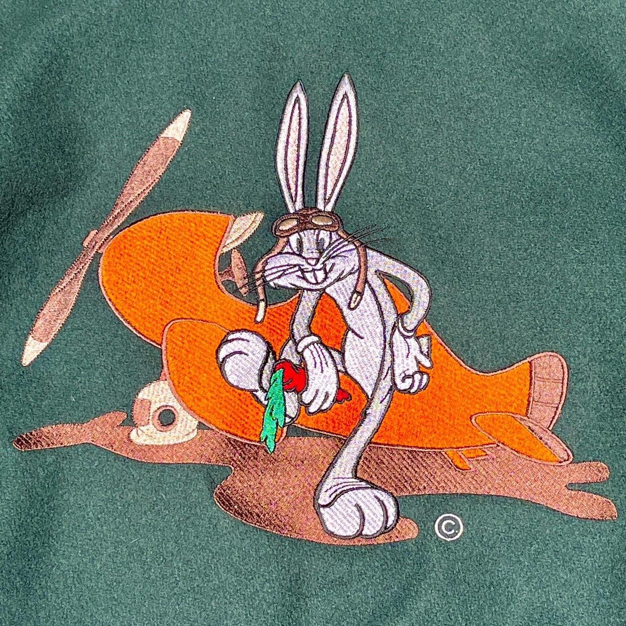 Vintage 1990s Bugs Bunny Looney Tunes Wool Varsity - Depop