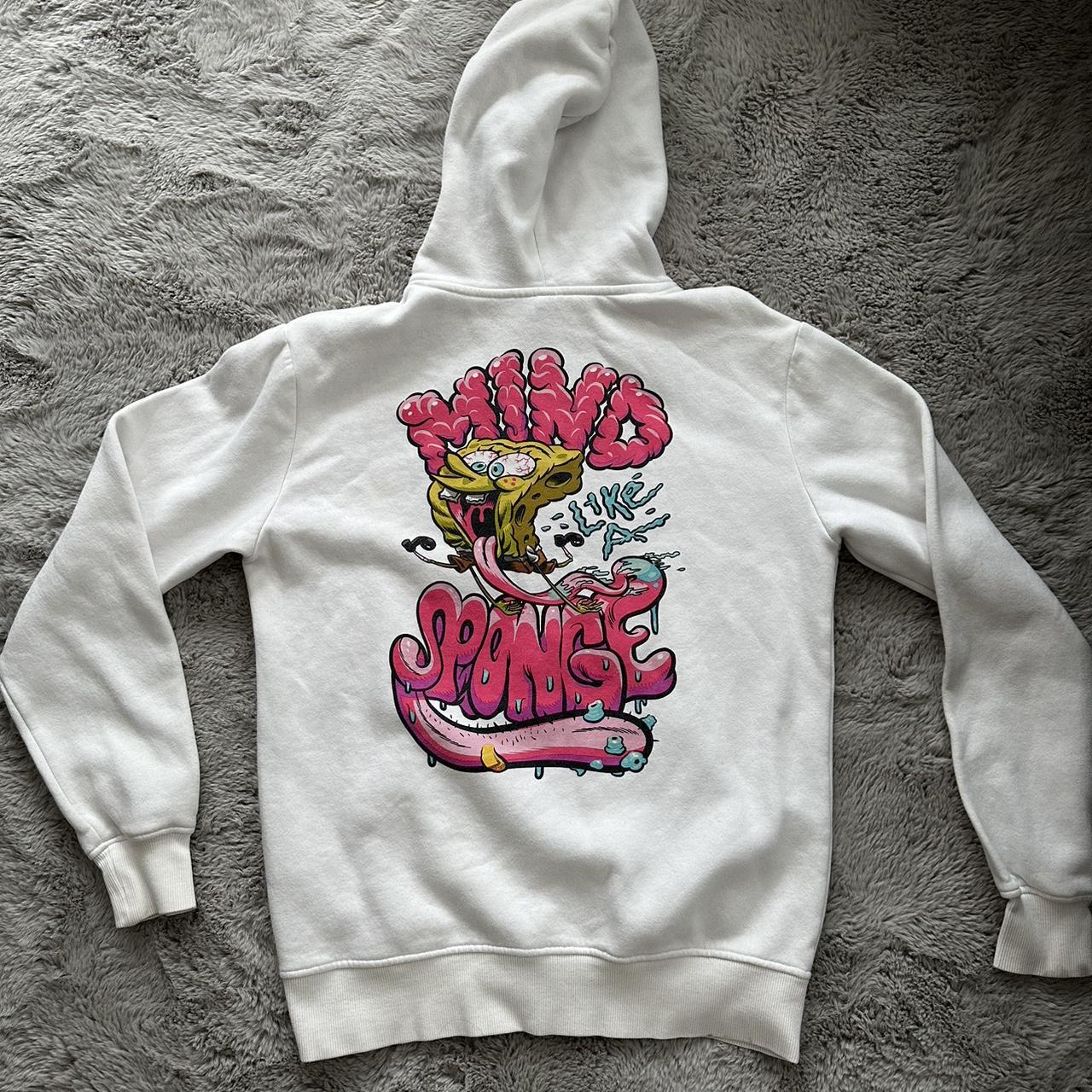 SpongeBob hoodie Fitted small white hoodie