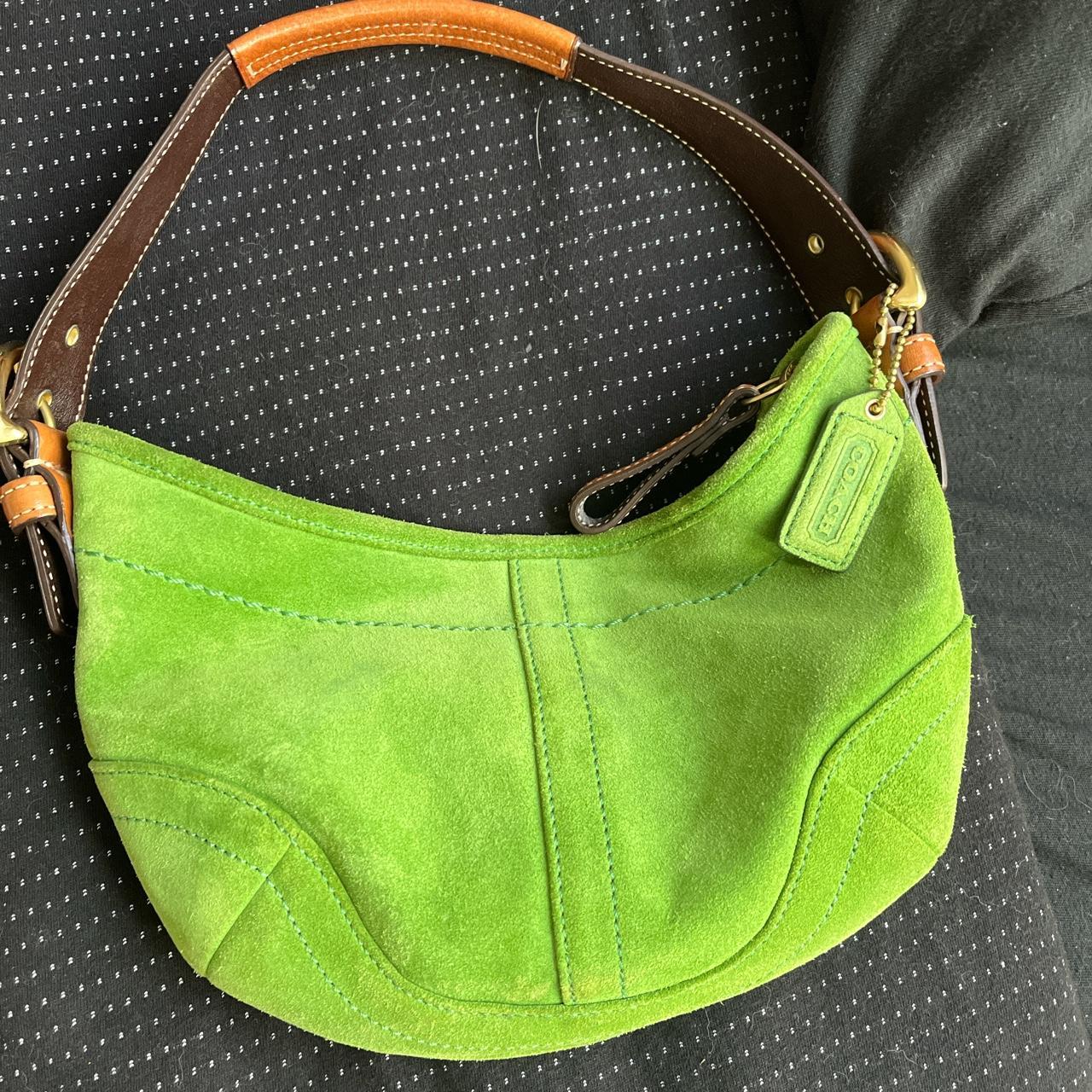 Green coach shoulder bag i paid 80 for it so the... Depop