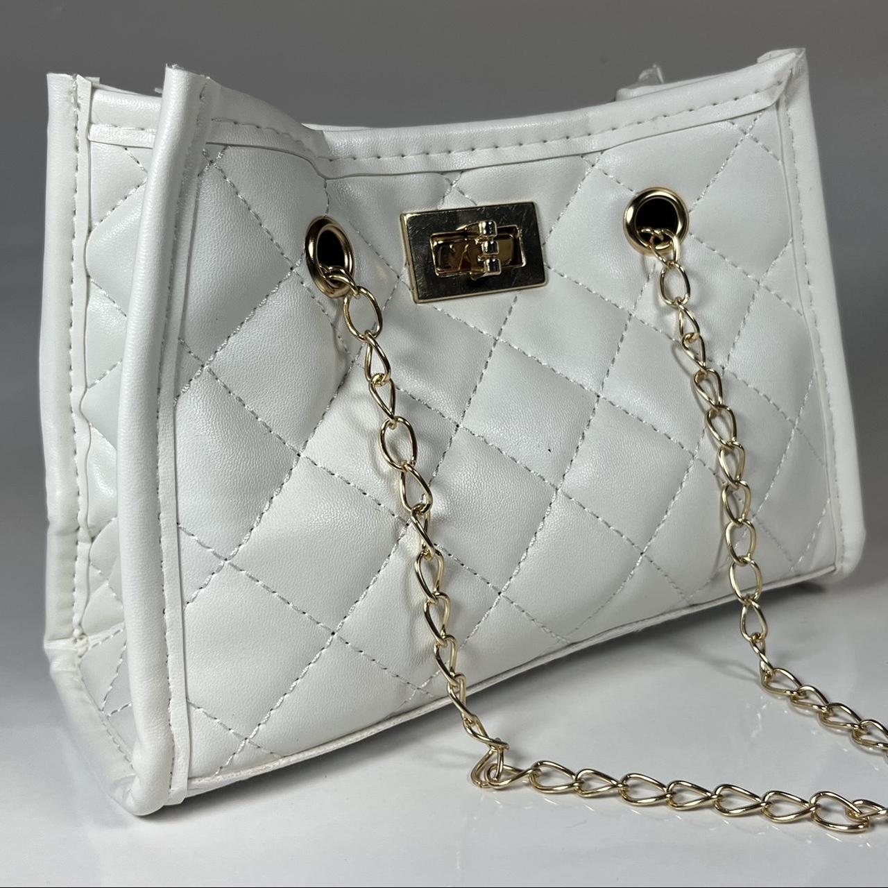 White crossbody bag. Elegant style, inspired by... - Depop