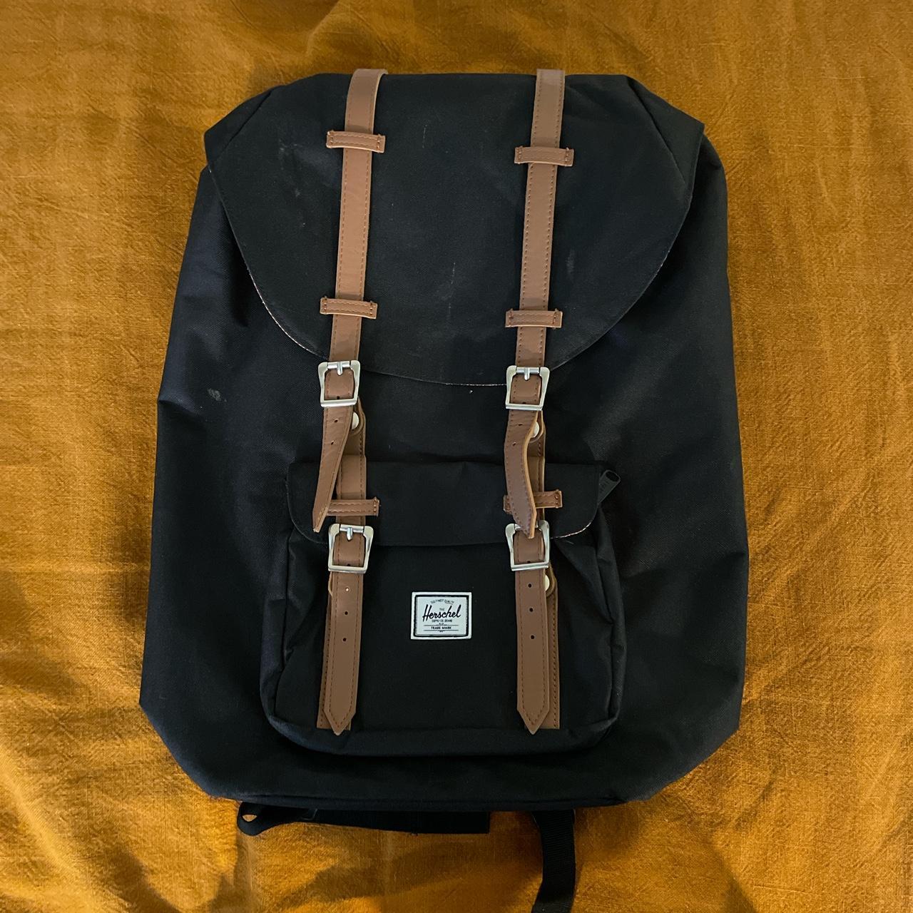 Herschel Black Backpack #herschel #black #canvas... - Depop