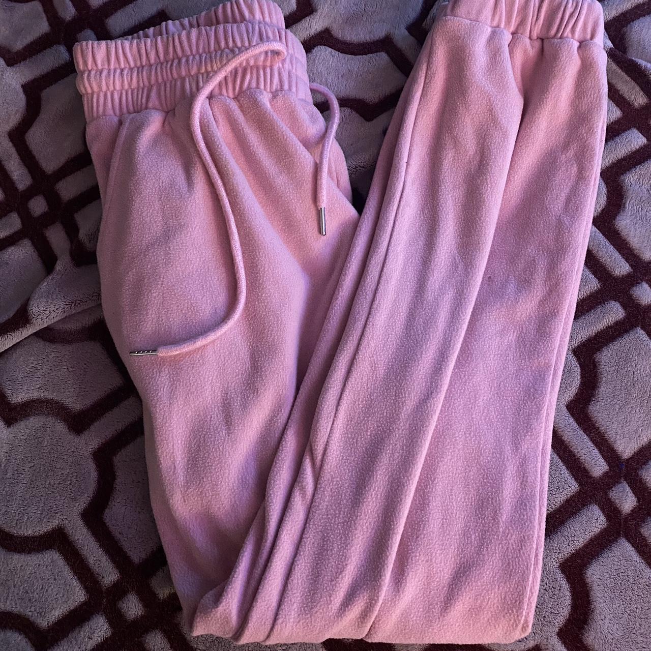 Large pink sweatpants - Depop
