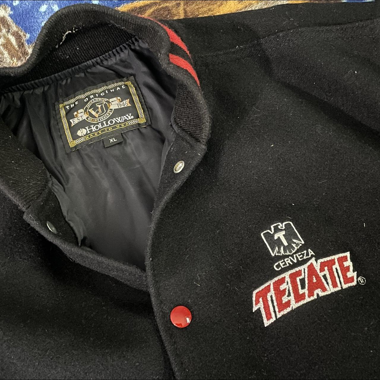 Vintage 90s Tecate Cerveza Beer Varsity Jacket, Size...