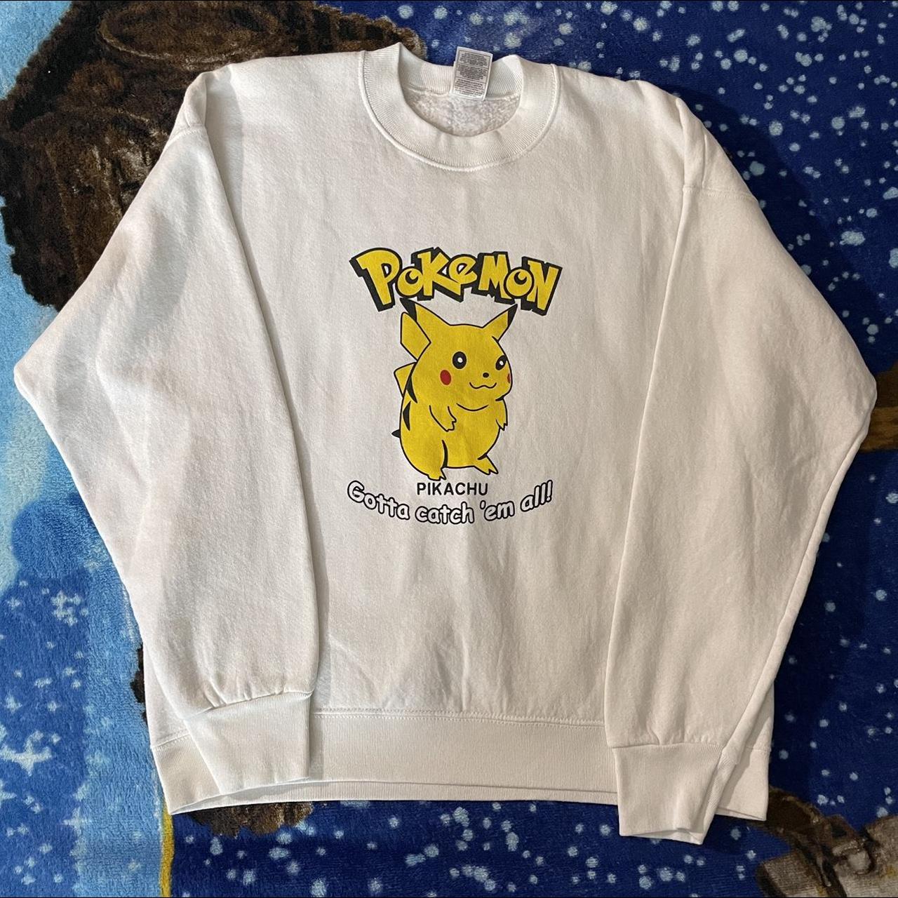 Vintage 90s Pokémon Pikachu Crewneck Size Men's... - Depop