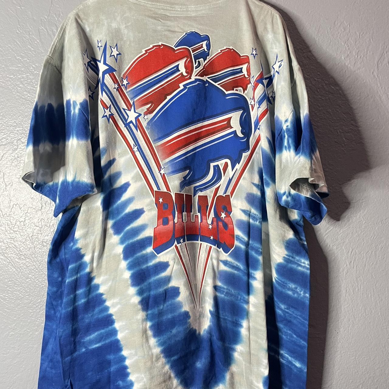 Vintage Buffalo Bills Liquid Blue Tie-Dye Shirt Size: Medium $40