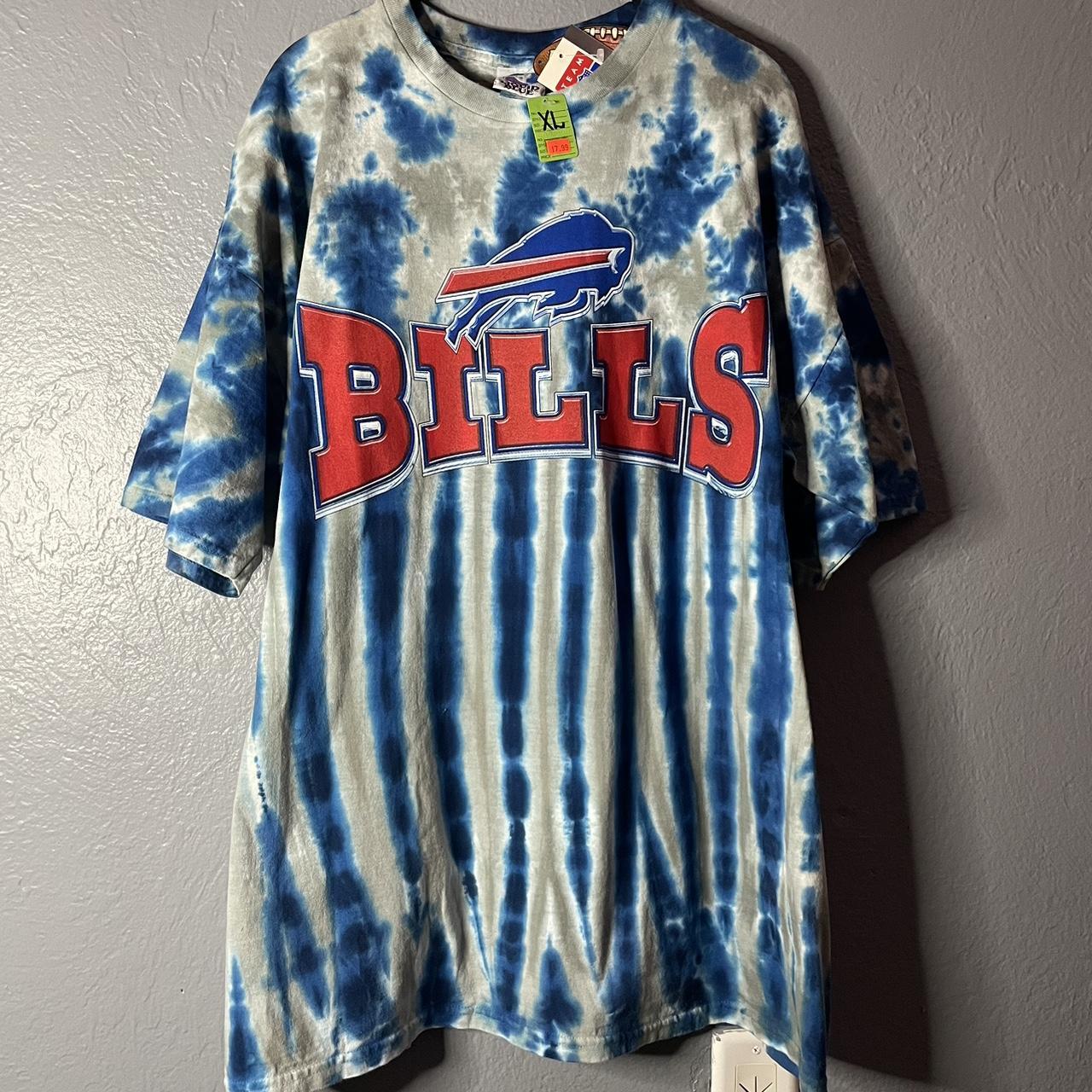 Vintage Buffalo Bills Liquid Blue Tie-Dye Shirt Size: Medium $40