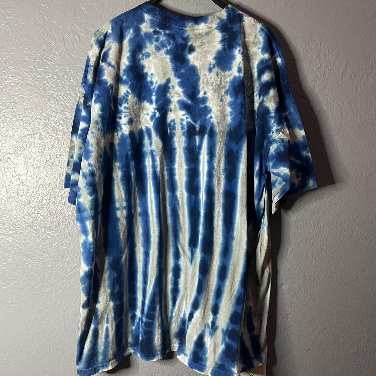 90's Buffalo Bills Liquid Blue Tie Dye NFL T Shirt Size XXL – Rare VNTG