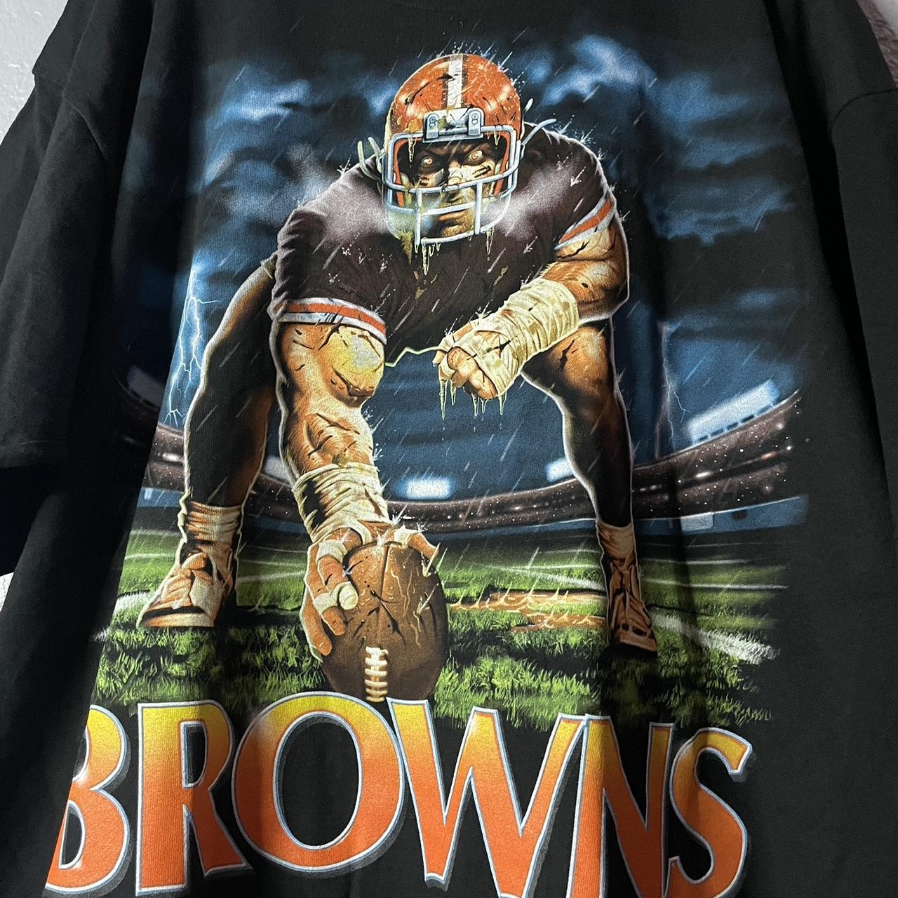 Vintage 90's 2000's Liquid Blue Cleveland Browns Tie Dye Shirt XXL NWT NFL