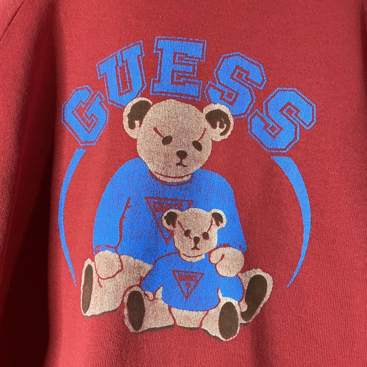 Vintage 80s Guess Teddy Bear Sweatshirt