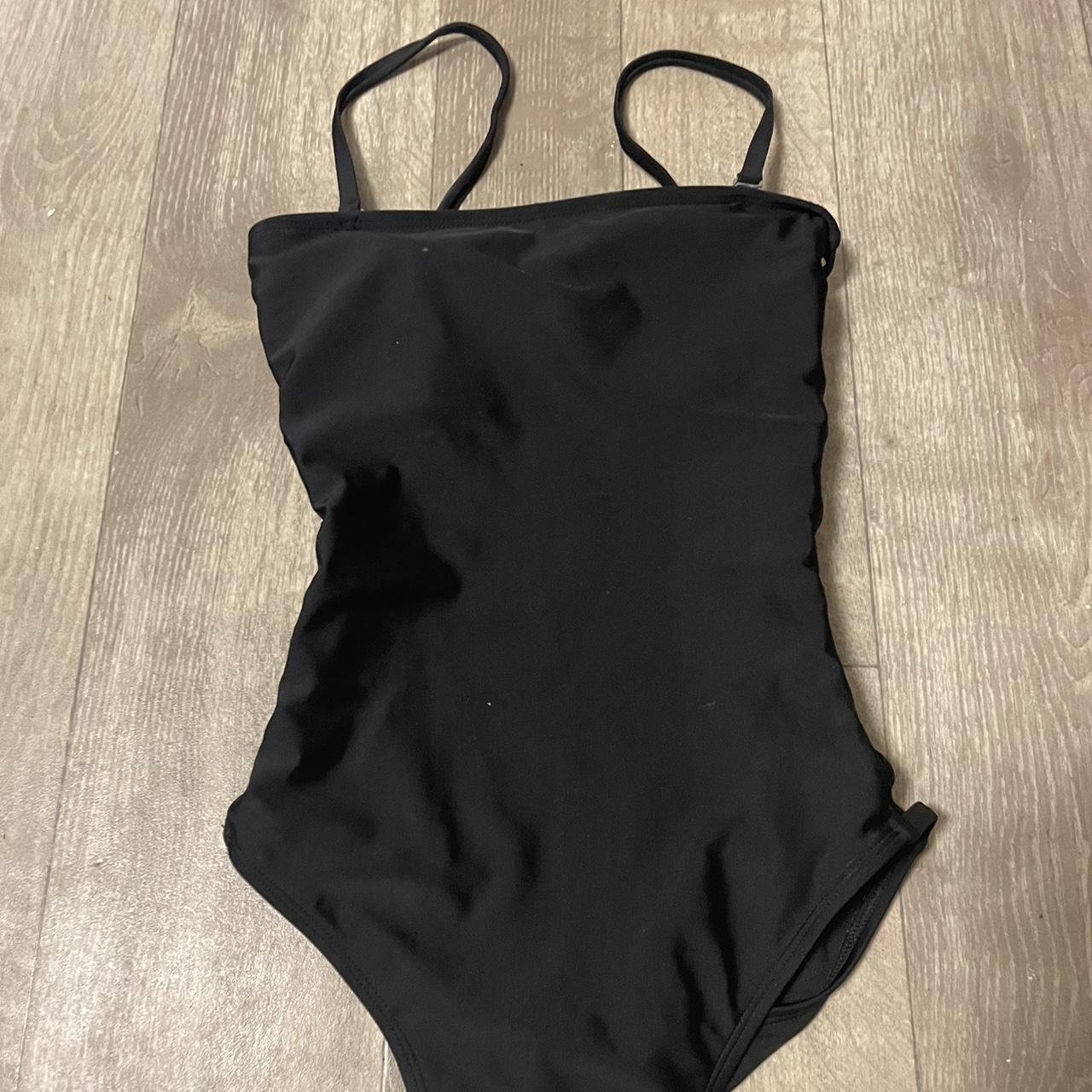 Aeropostale Women's Black Swimsuit-one-piece | Depop