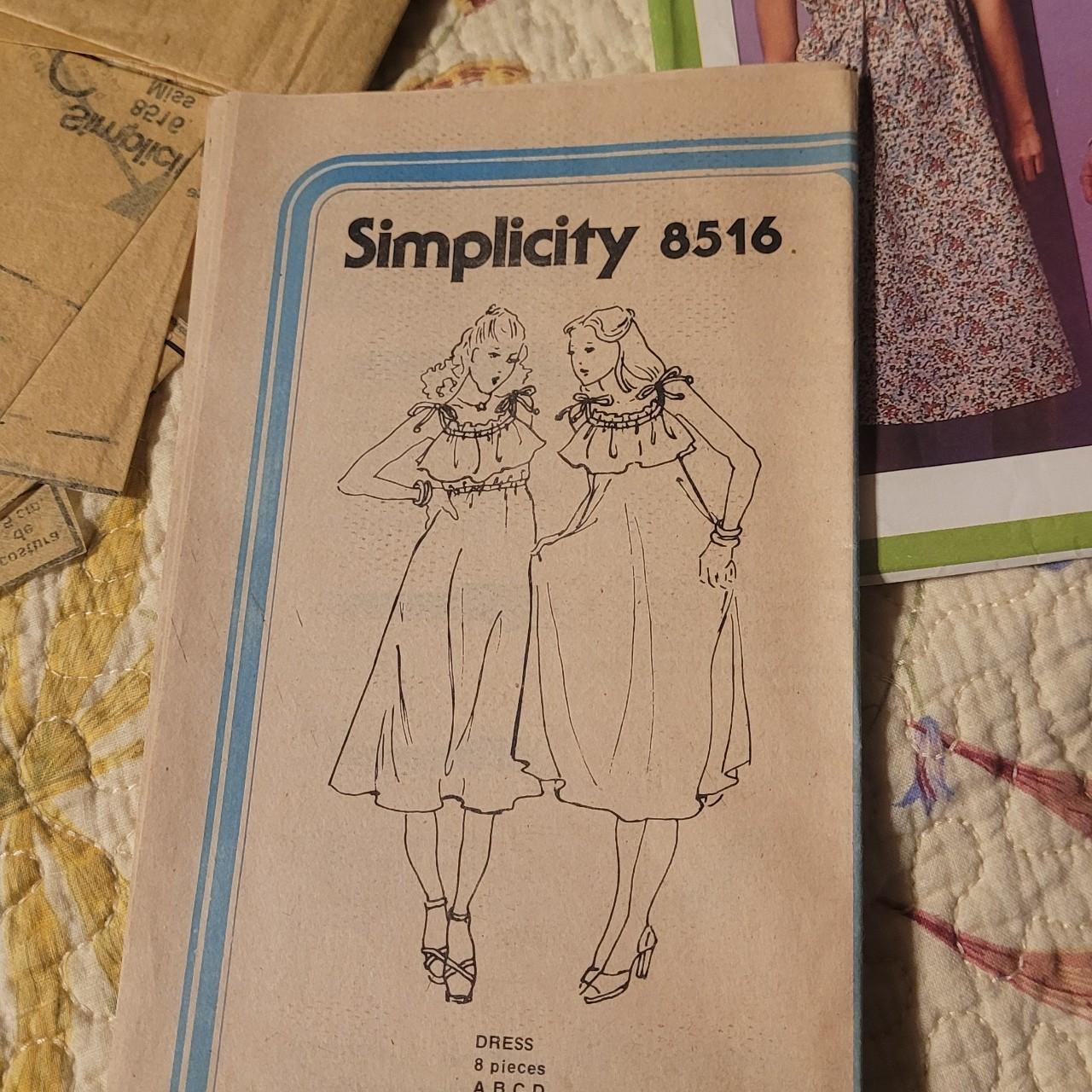 Vintage 1978 Simplicity Jiffy dress pattern 8516 Fun... - Depop