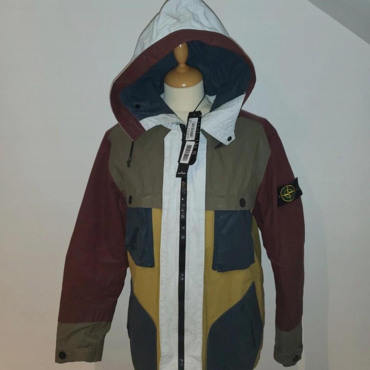 Stone island tela placcata bicolore Size