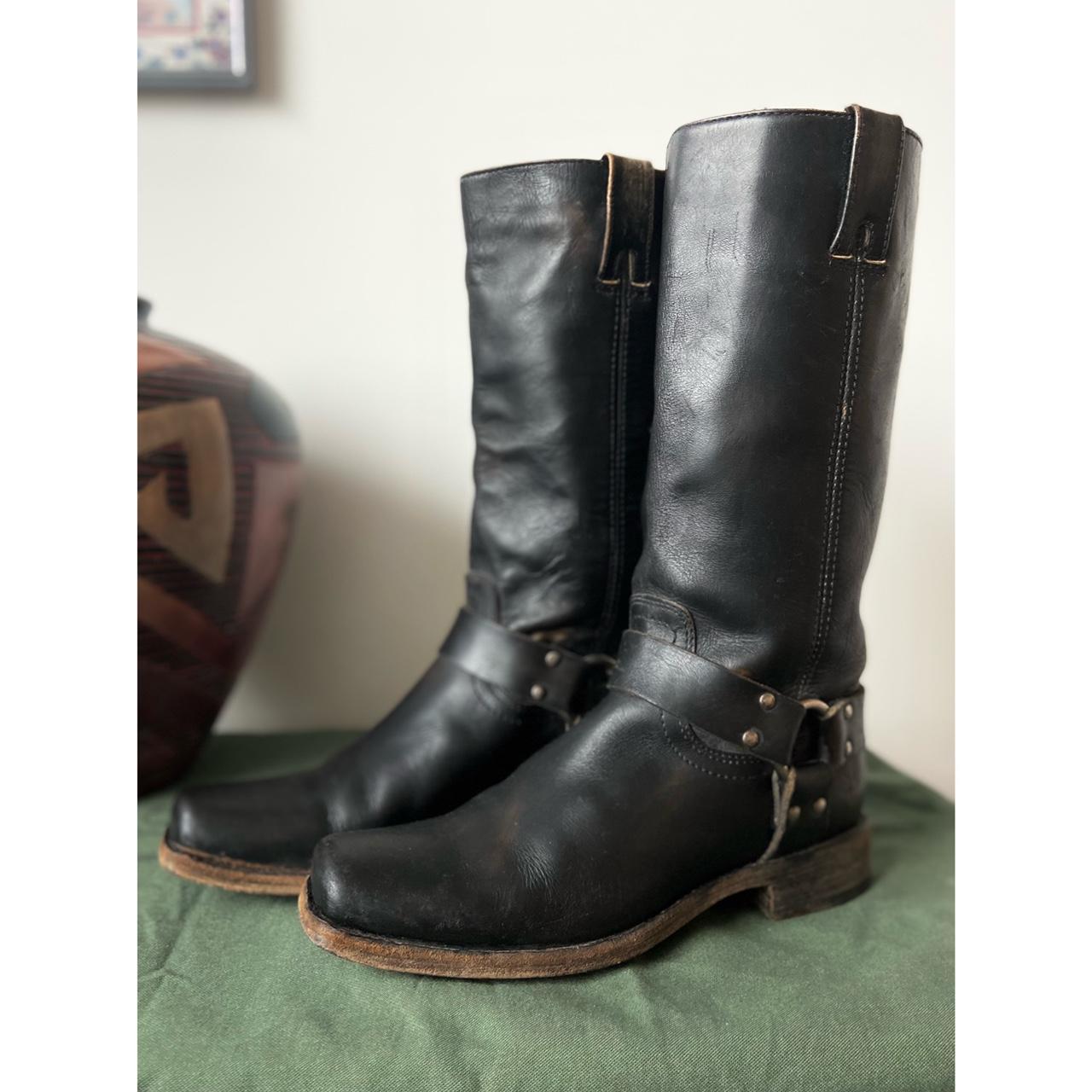 frye black knee high boots