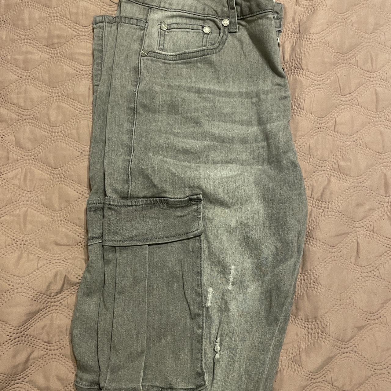 Grey Cargo Pants Boohooman Like new Size... Depop