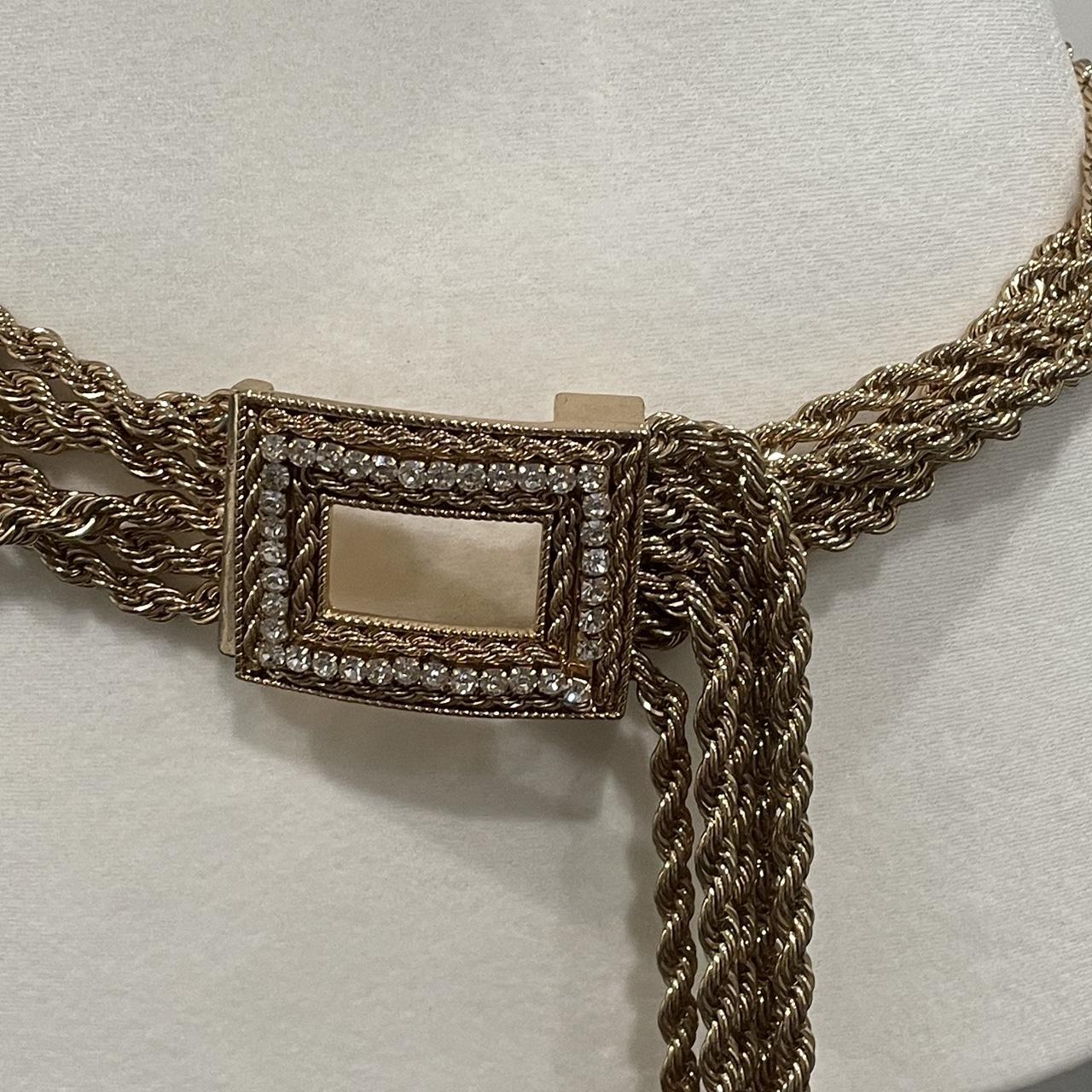 Zara Gold Belt This is such a beautiful piece that... Depop