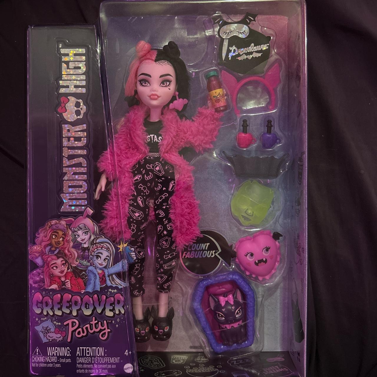 monster high creepover party draculaura doll ex bf... - Depop