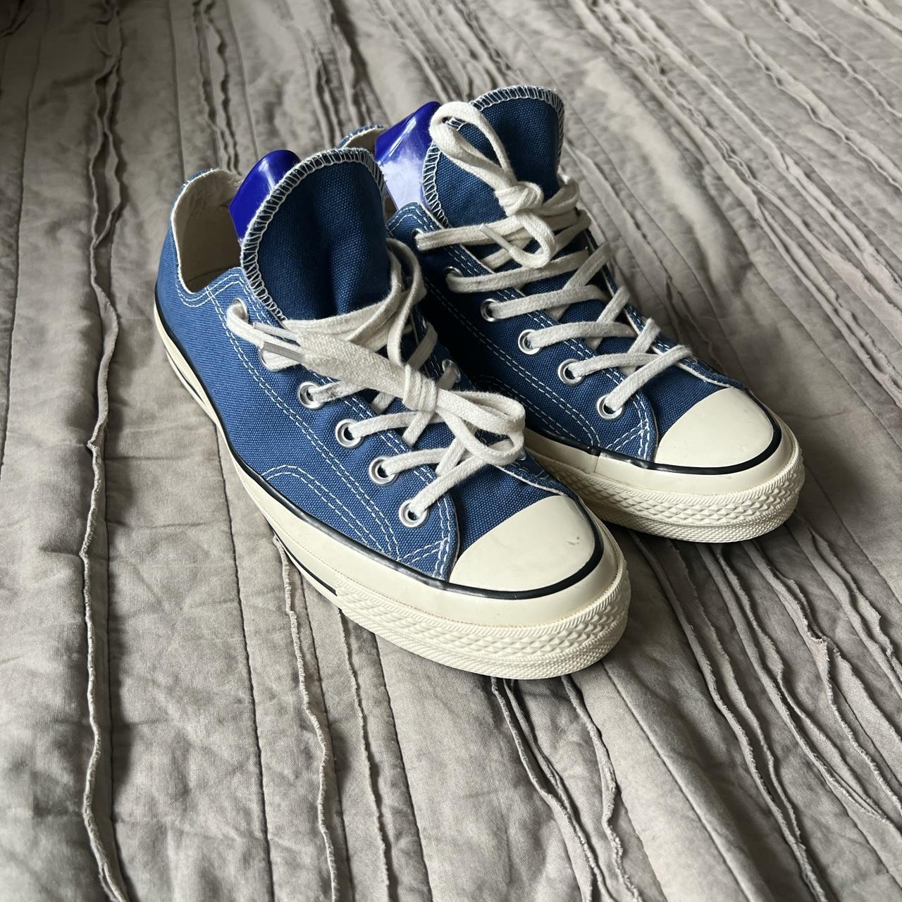 Converse Men's Blue Trainers | Depop