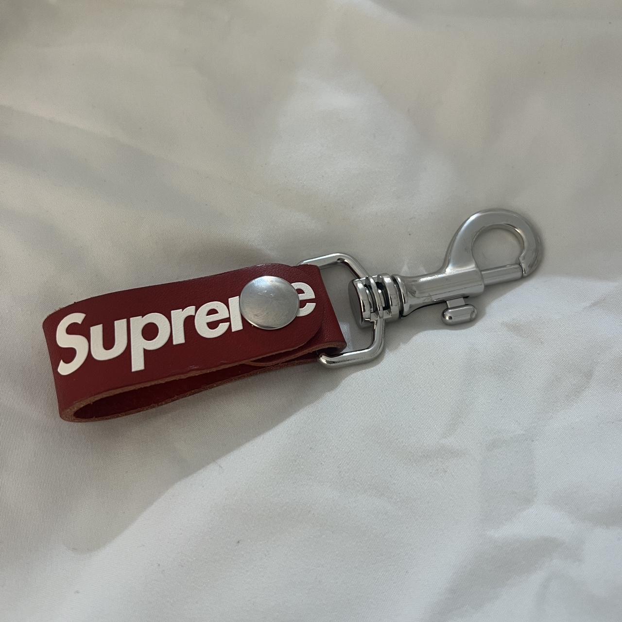 Supreme Leather Key Loop - Red SS21 One Size Never... - Depop