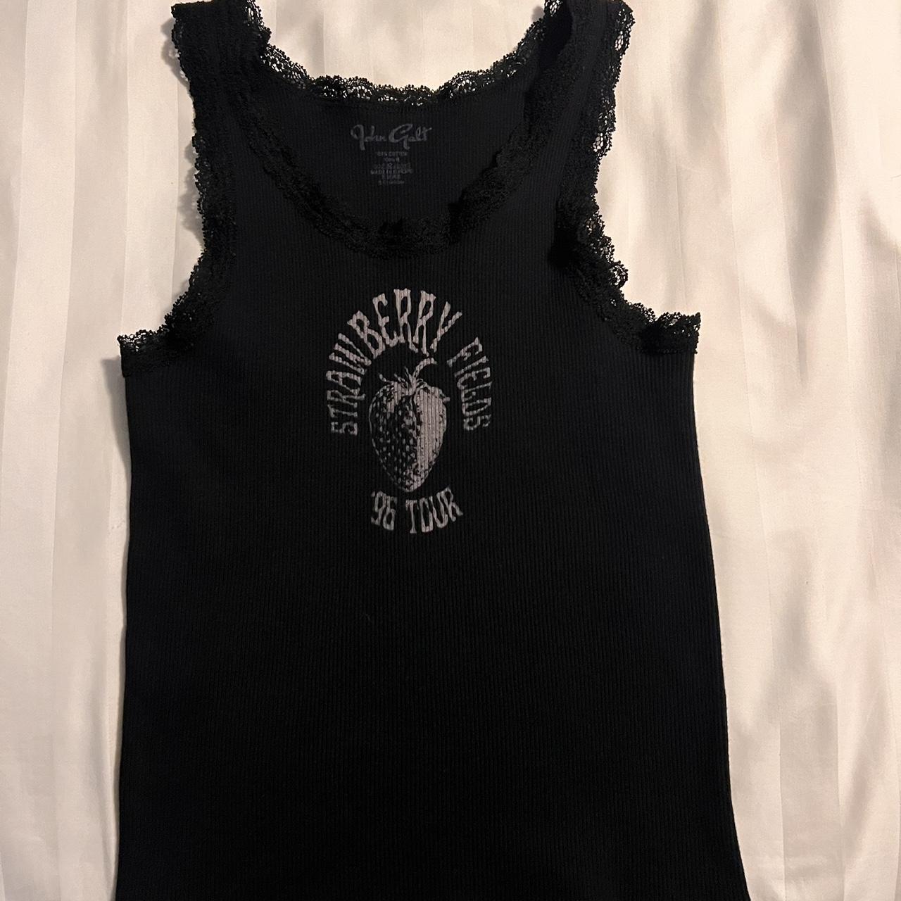 brandy melville strawberry fields tank - worn - Depop