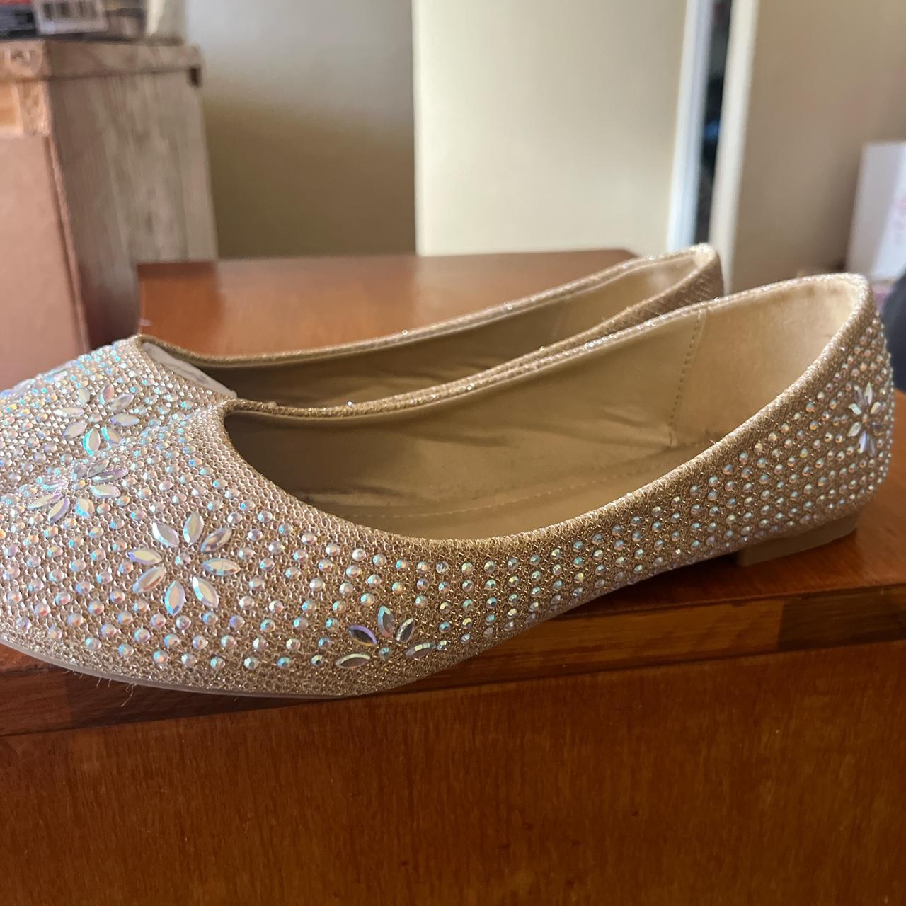 champagne colored flats