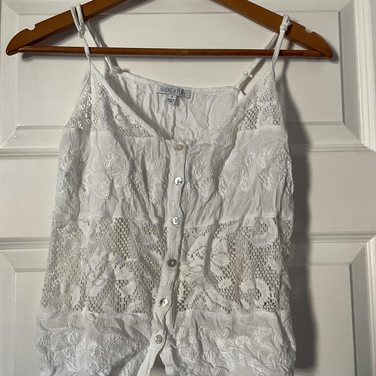 Women's White Vest | Depop