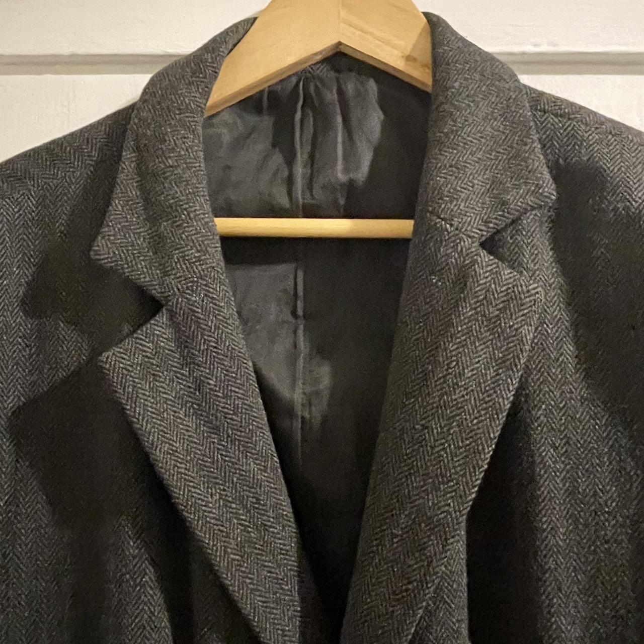 Vintage grey overcoat Size - M (26) Good condition... - Depop