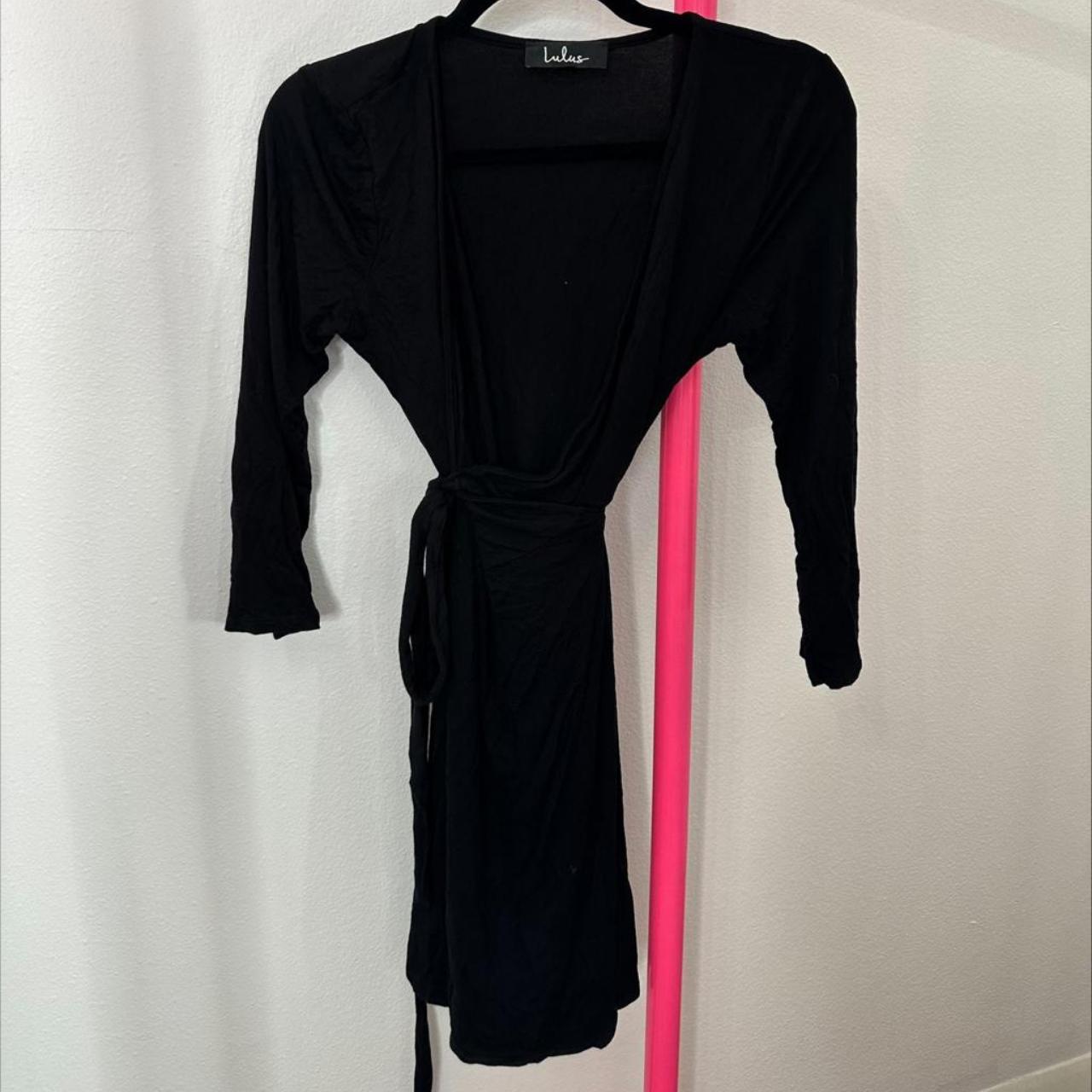 Lulus black best sale dress long sleeve