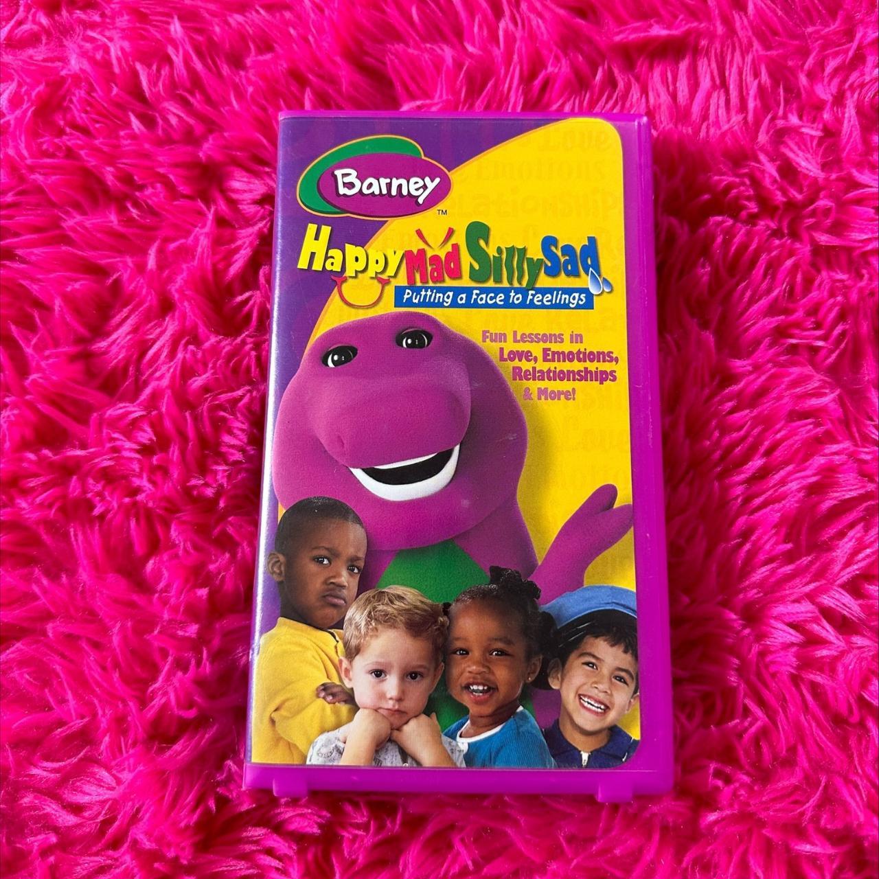 Barney Happy Mad Silly Sad Vhs 2003 Barney Depop