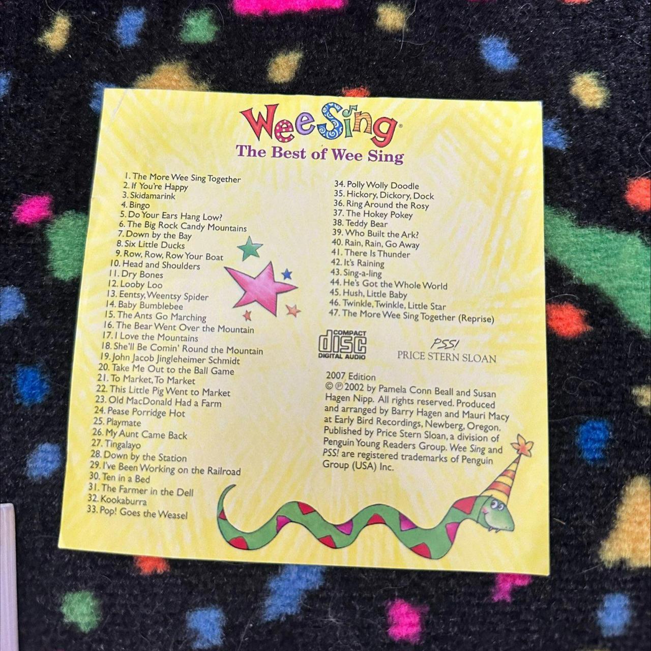 THE BEST OF WEE SING BOOK & CD SET 2007 Pre-owned... - Depop