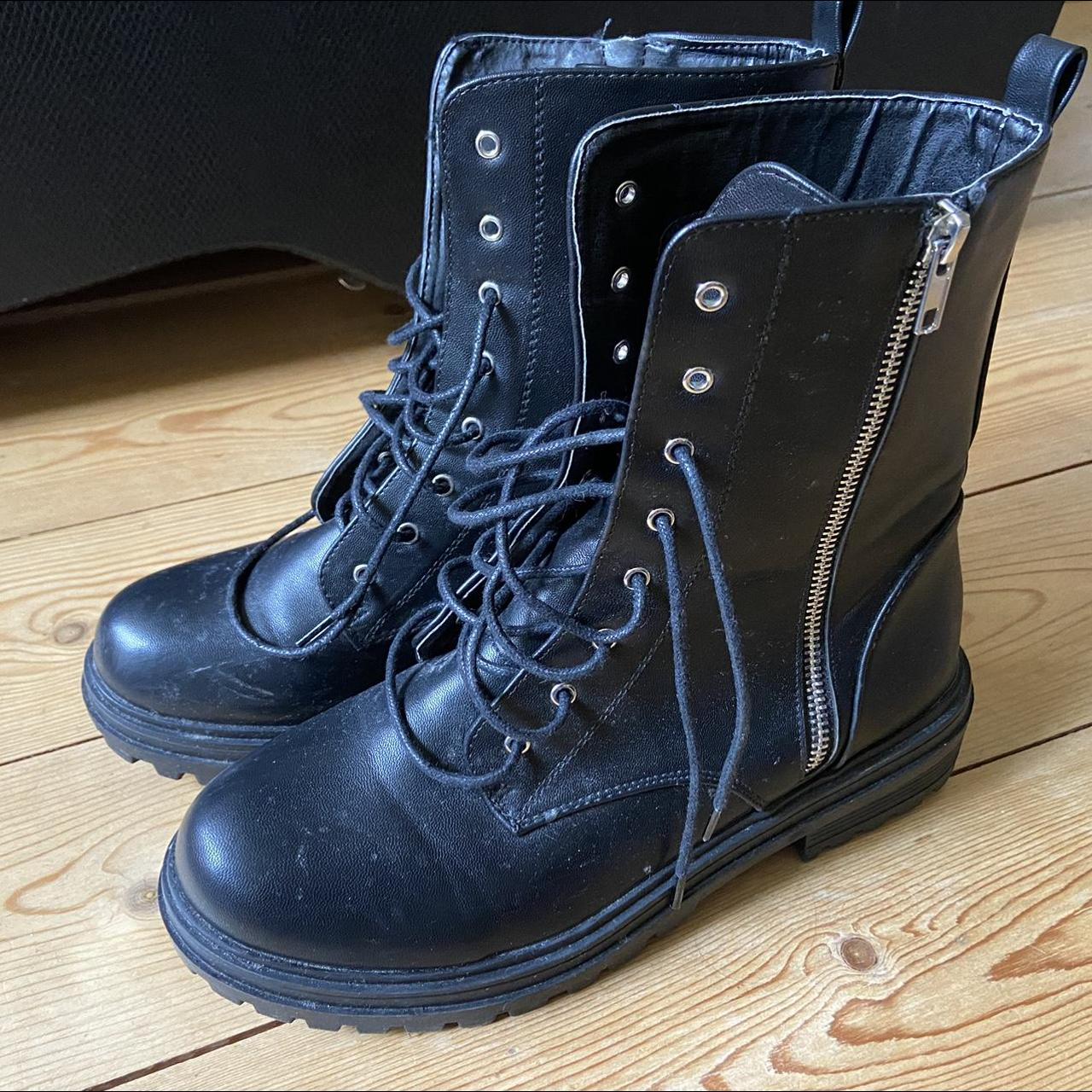 Replay PAMELA STANDING - Platform ankle boots - black 