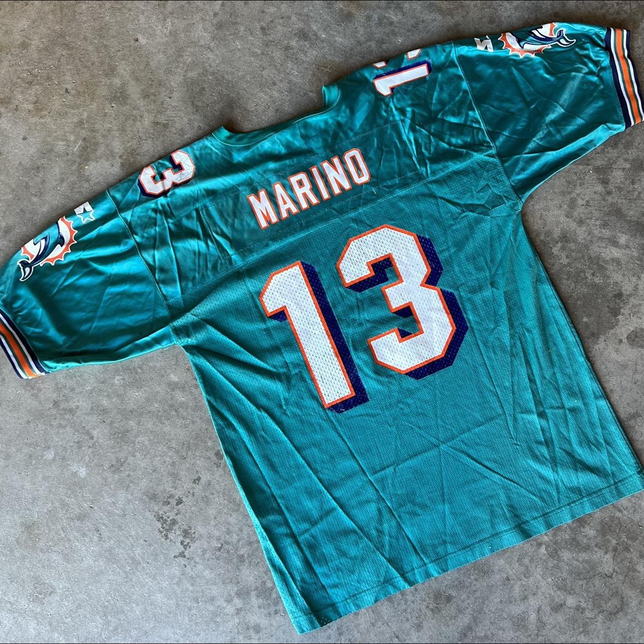 Vintage Starter Miami Dolphins NFL Jersey. Number 13 - Depop