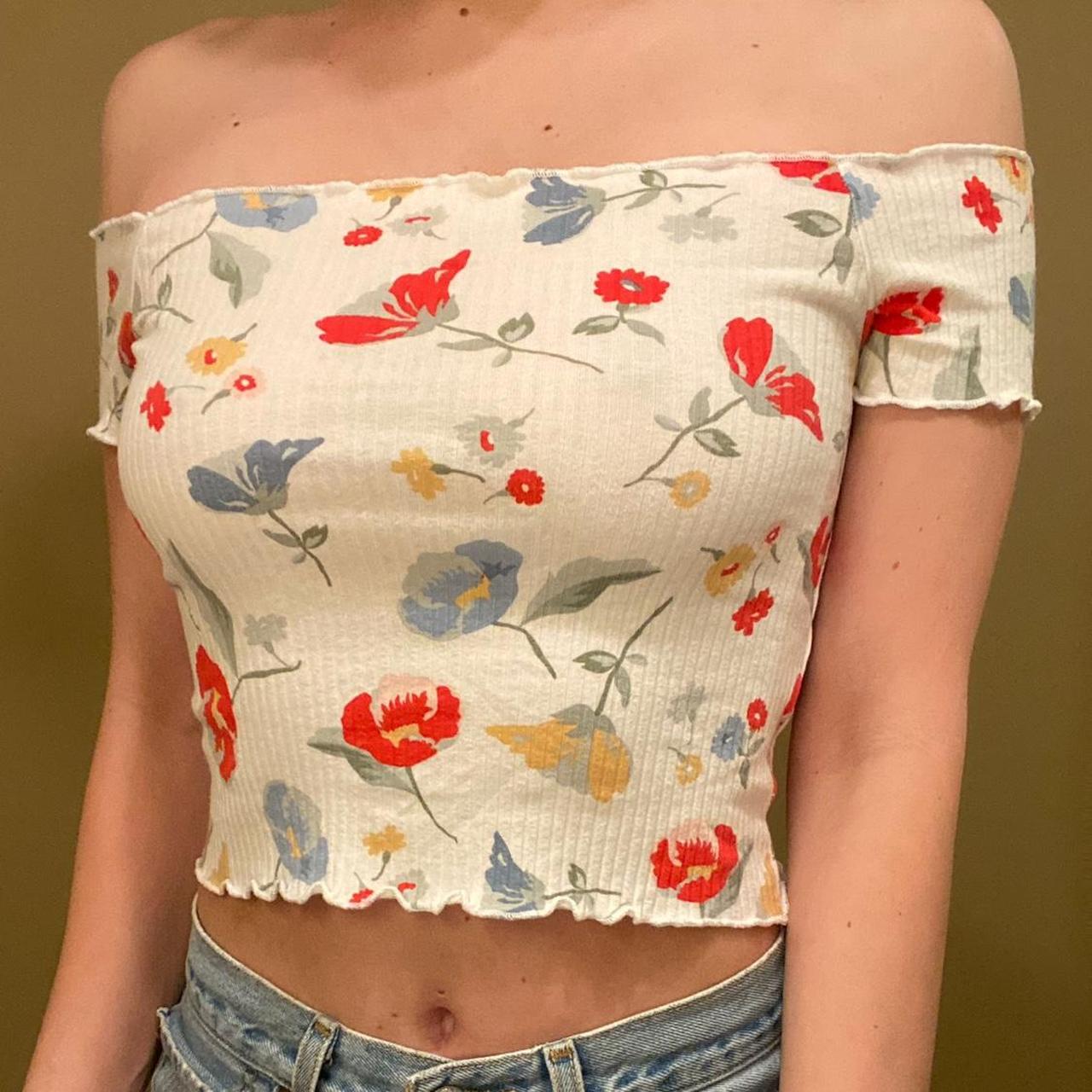 Zara floral top Depop