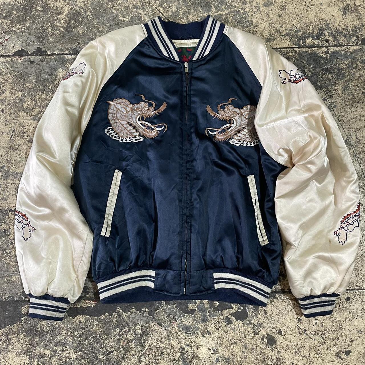 ジャケット・アウター embroidery design bomber jacket Japanese style bomber jacket Japanese style bomber | Depop