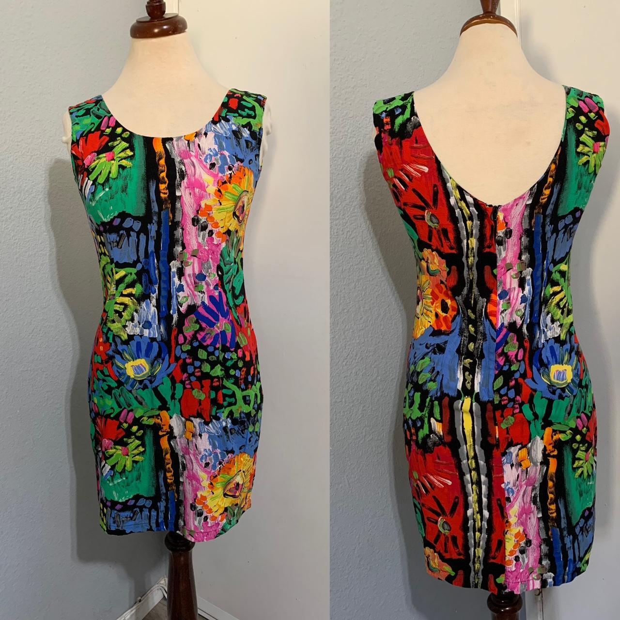 Vintage Jams World Hawaiian Colorful Sleeveless... - Depop