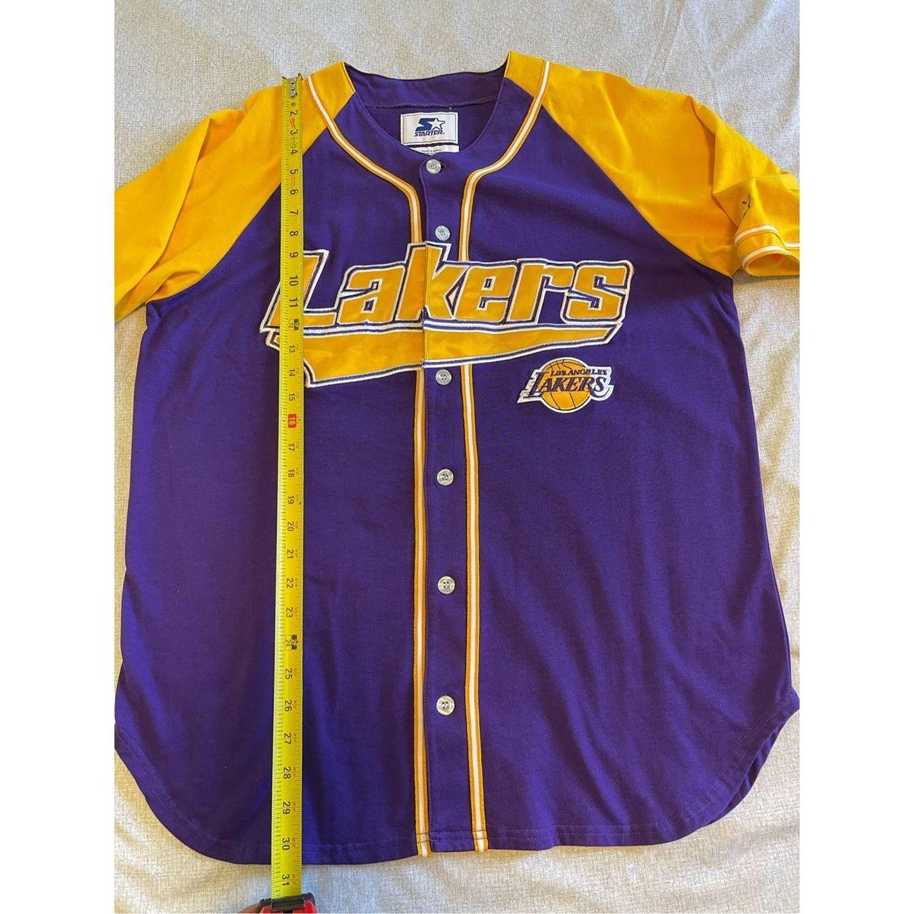 Los Angeles Lakers button down jersey with - Depop