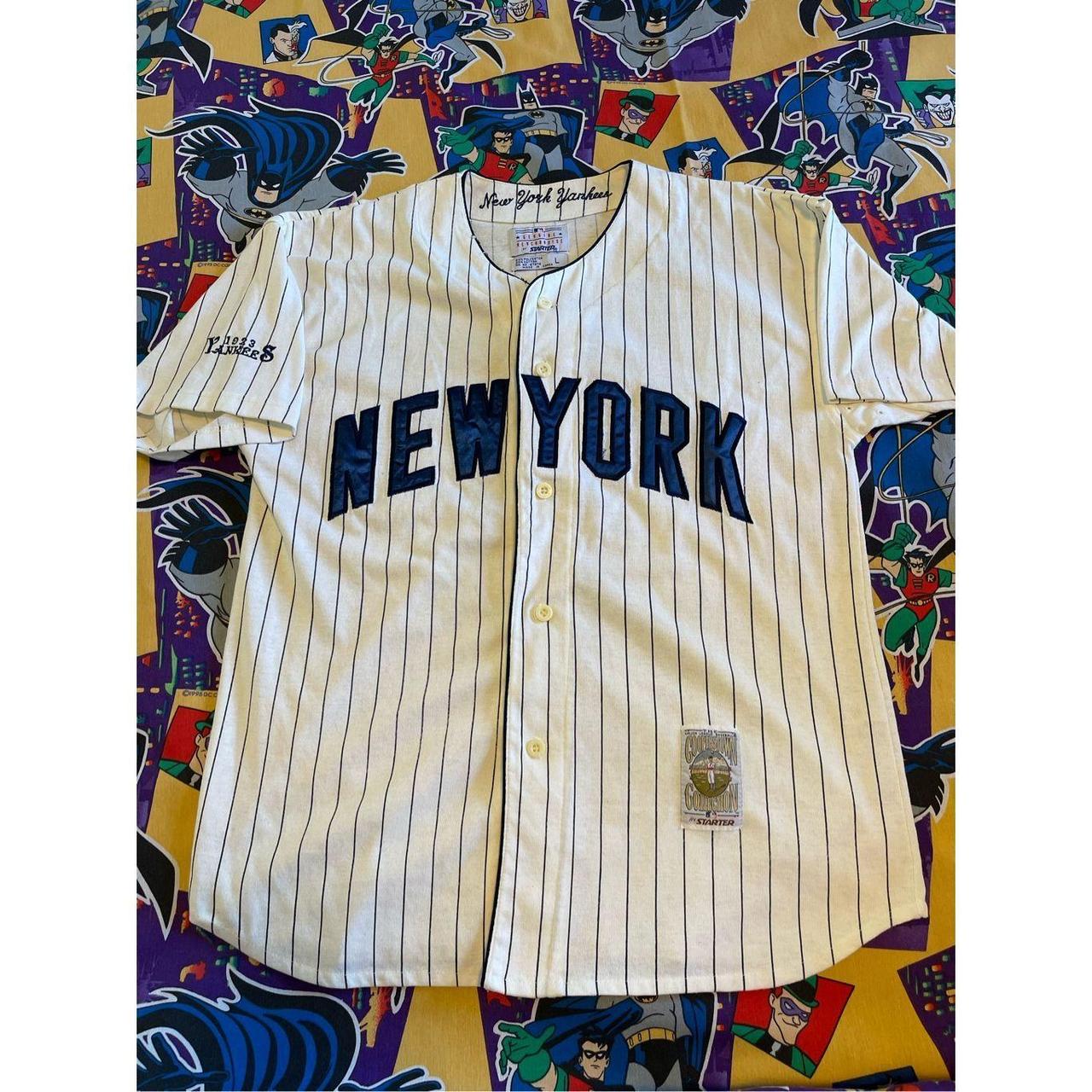Vintage NY Yankee Jersey - Depop